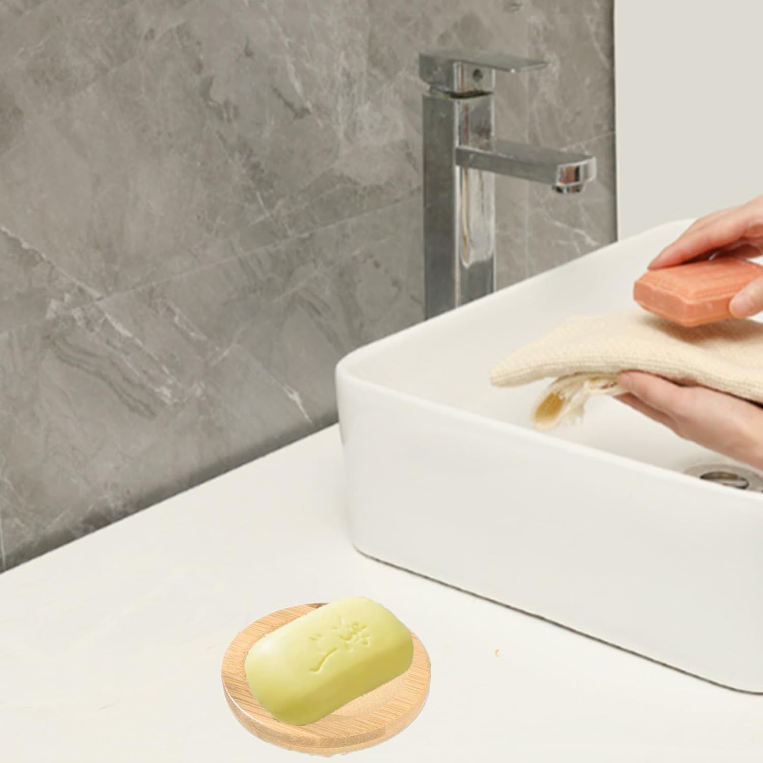 Wooden Soap Dish Holder for Bathroom 1