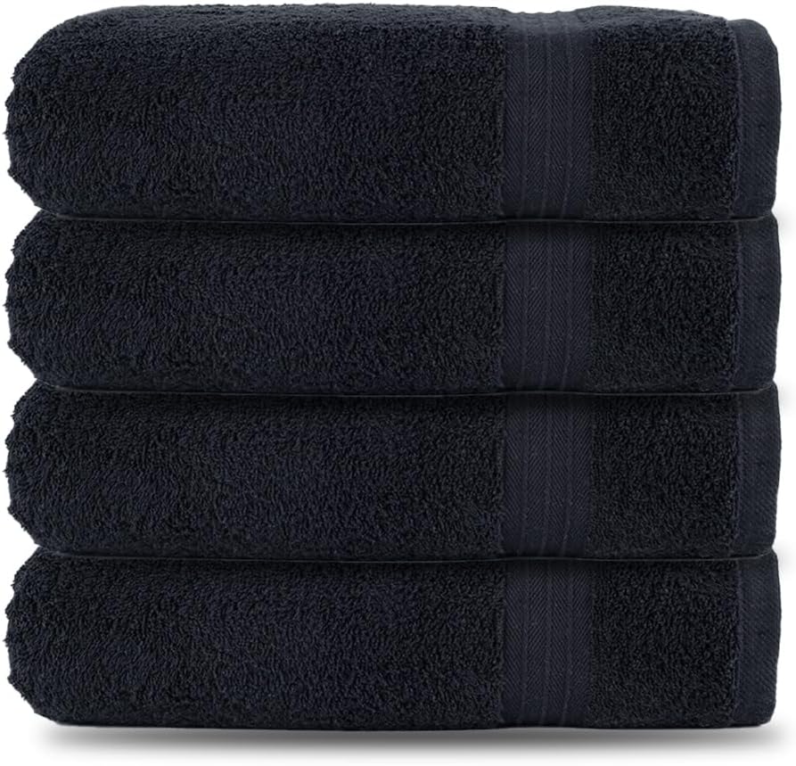 Textila Bath Towels - 30x60 Inch Pack of 4