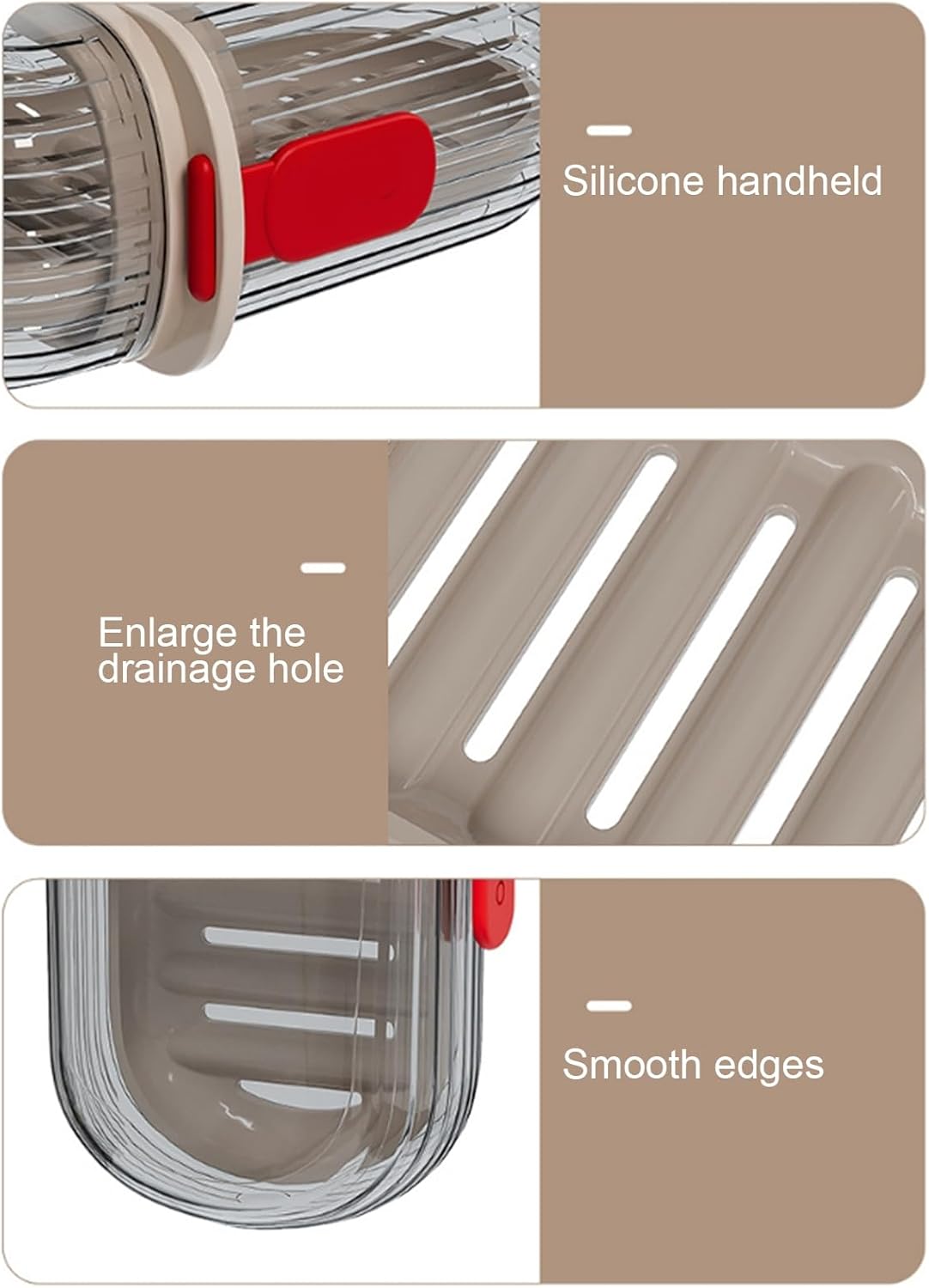 Loyliawa Soap Dishes with Drainage and Lock Design