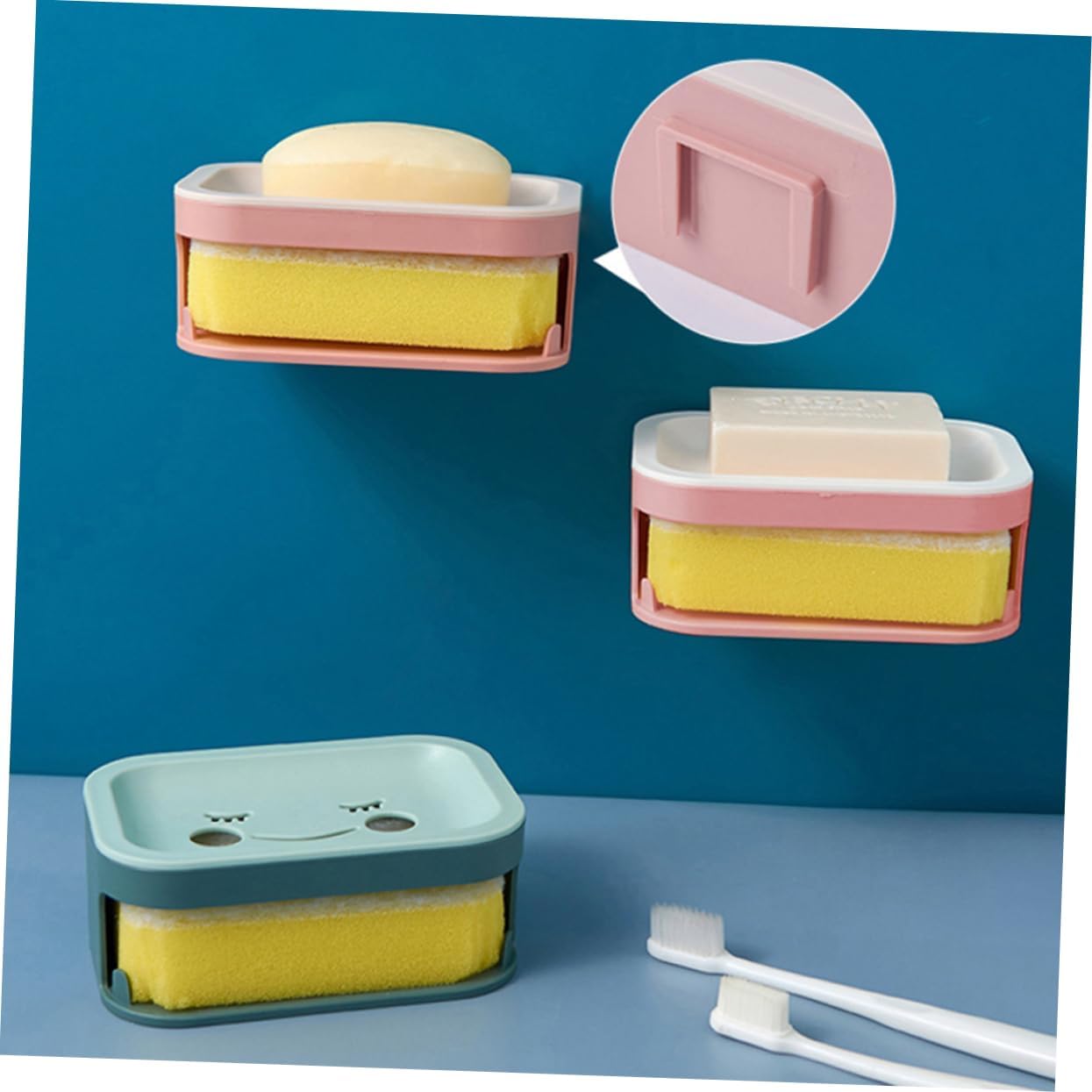 Anneome Double Layer Wall-Mounted Soap Dish 1