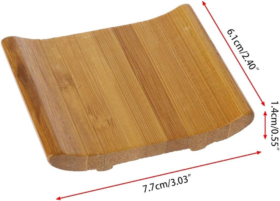 ljhnba Wooden Soap Dish Holder for Bathroom