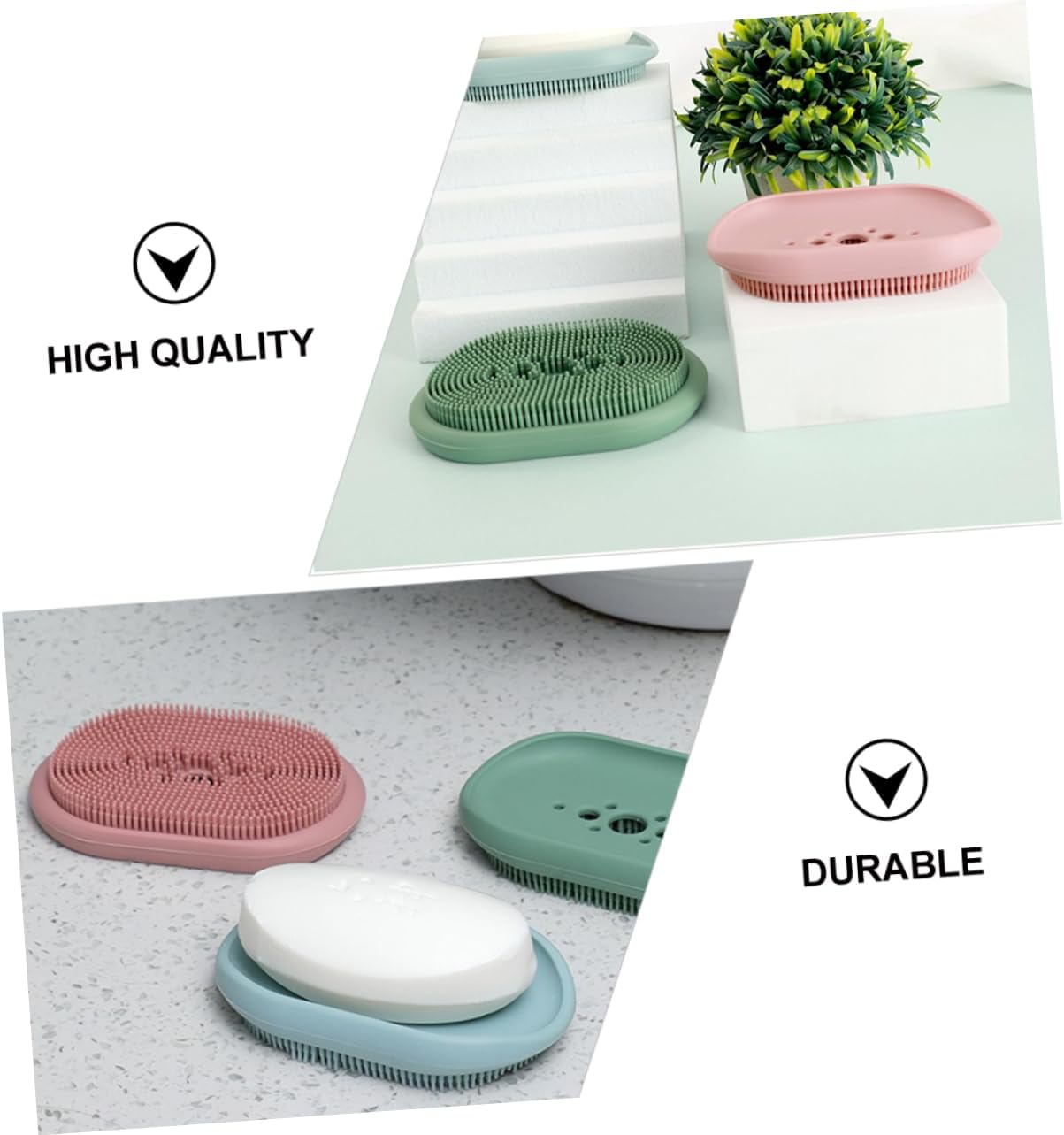 BUGUUYO 1pc Suction Soap Holder for Bathroom Wall Mount Silicone Drain Basket