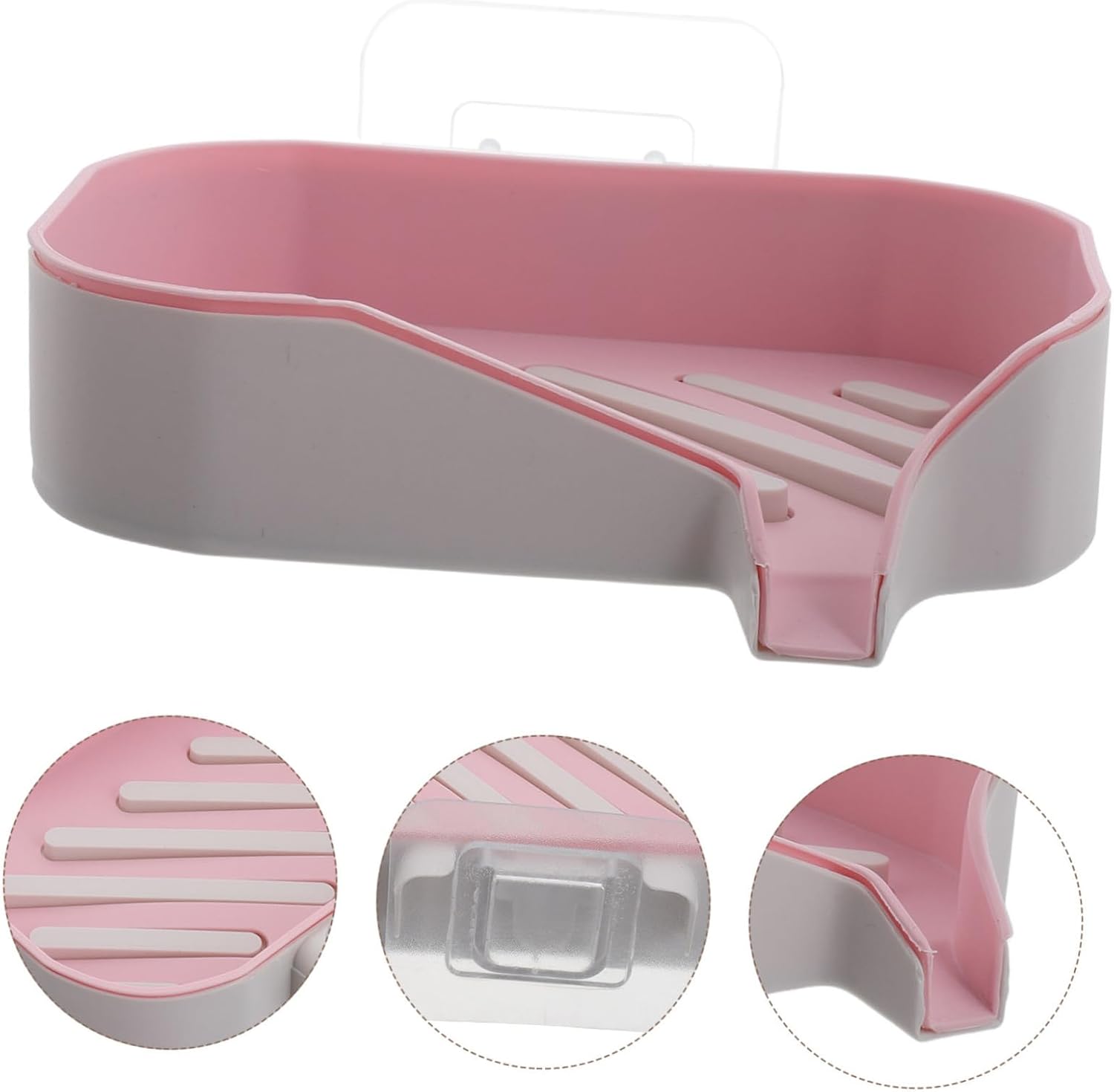 VALICLUD Wall Mounted Soap Dish with Hook for Bathroom