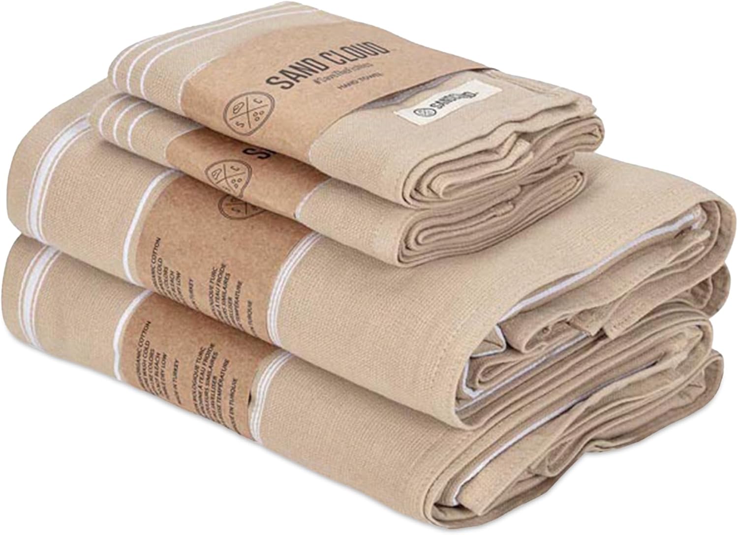 Sand Cloud Classic Fringeless XL Bath Bundle 4 Pack 1
