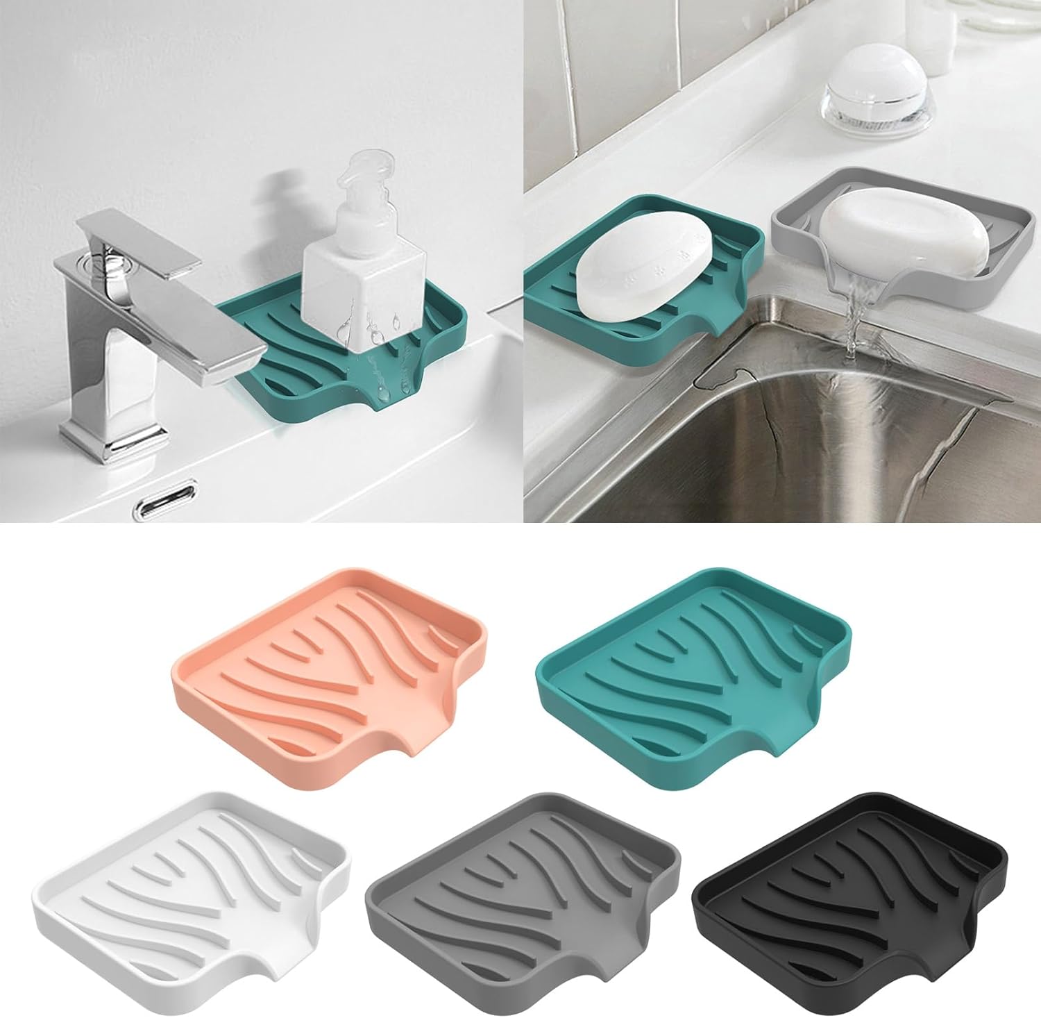 Kangnice Waterproof Soap Dish with Drain 1