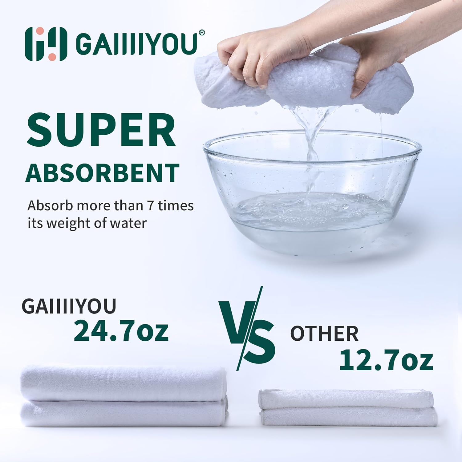 GAIIIIYOU Purple Blue Marble Bath Towel