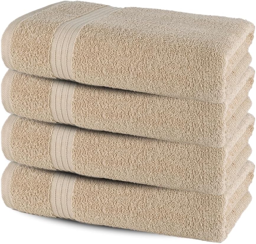 Textila Bath Towels - 27x54 Inch Pack of 4 1