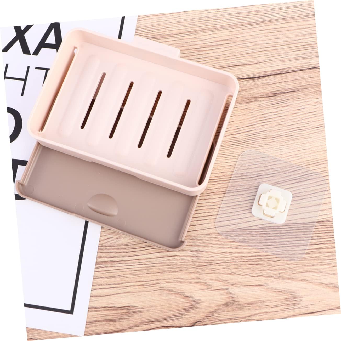 WESIEVYA Wall-Mounted Soap Dish Khaki