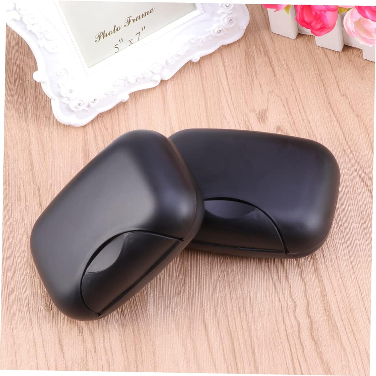 MAGICLULU Leakproof Portable Soap Holder for Travel Camping Black Case