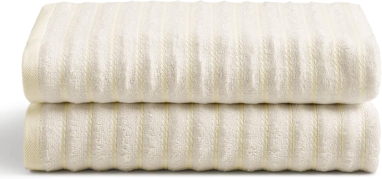 Cosy House Collection Luxury Bamboo Blend Towel Set 2 Pack
