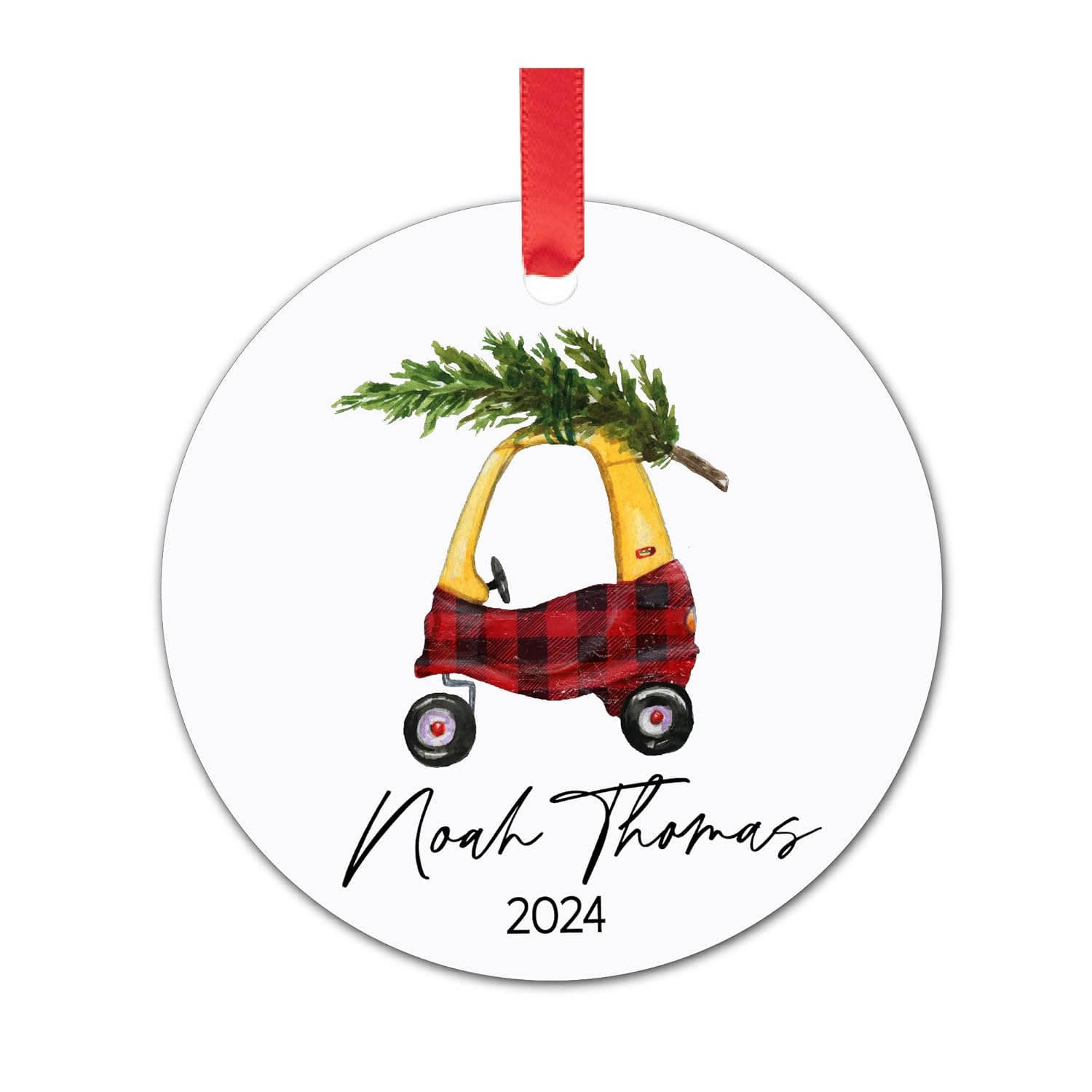 Babys First Christmas Ornament 2024 - Personalized Keepsake 1