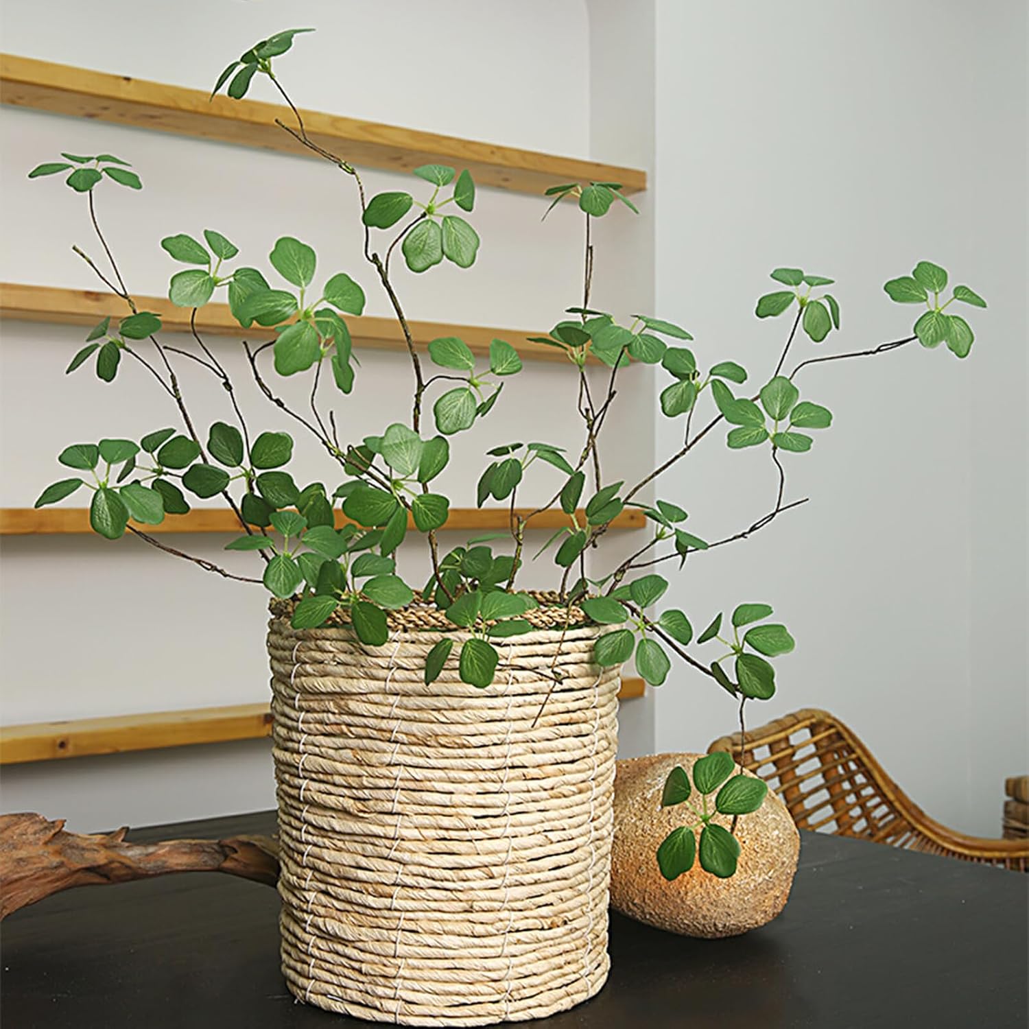 4 Pcs Artificial Greenery Plant Branches for Vase Decor