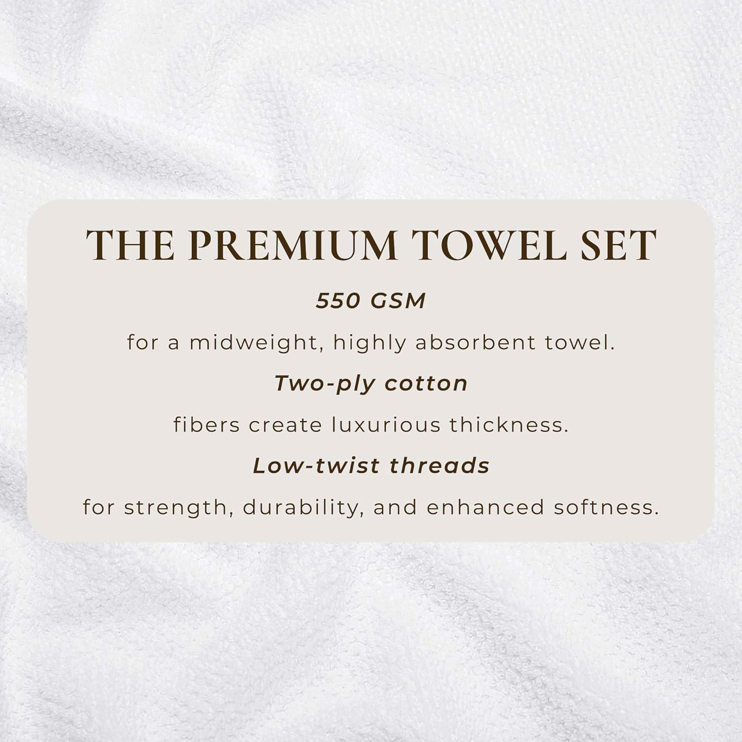 Great Bay Home White Bath Towels 6-Piece Set