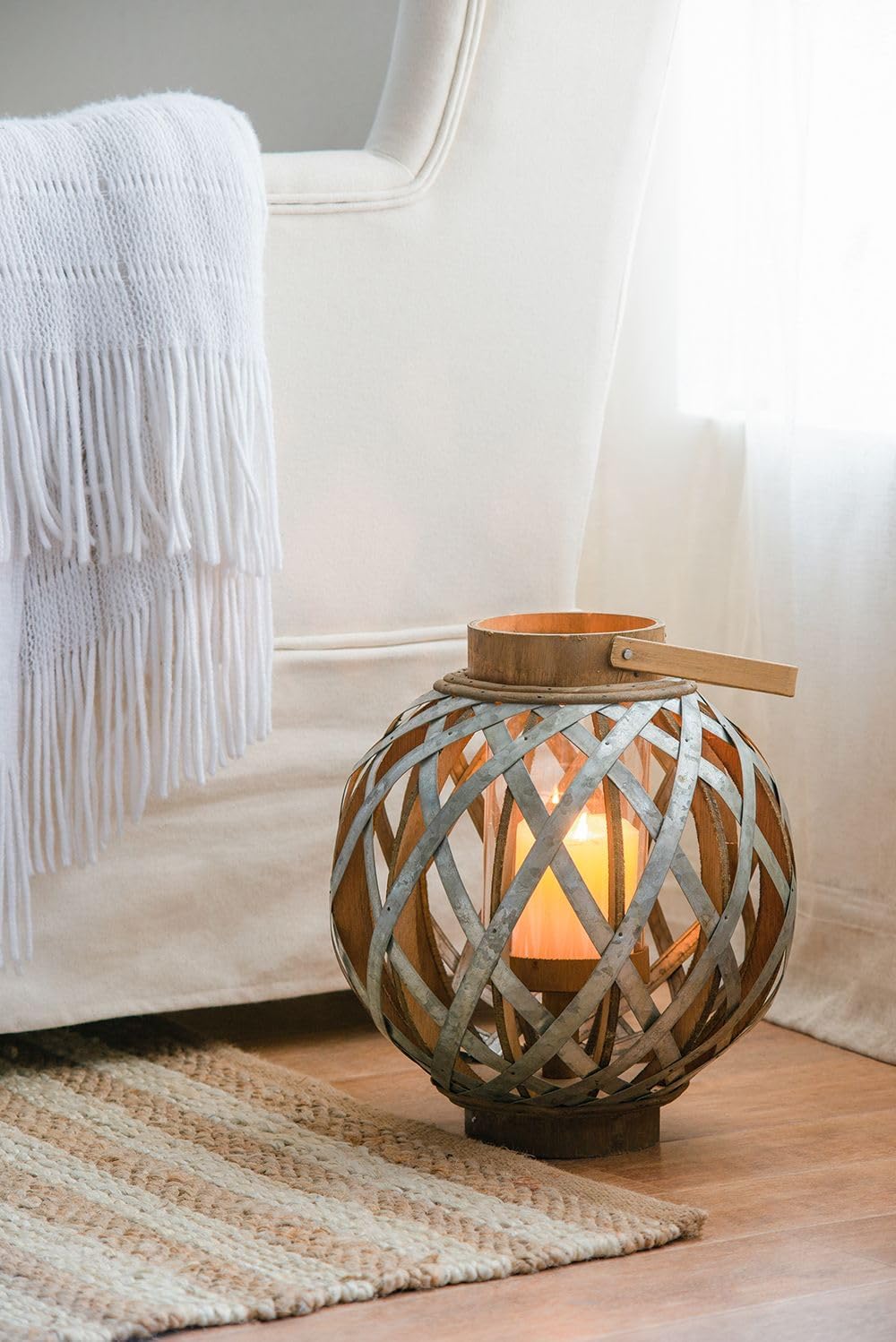 Strawberry Fairy Decorative Candle Lantern with Handle