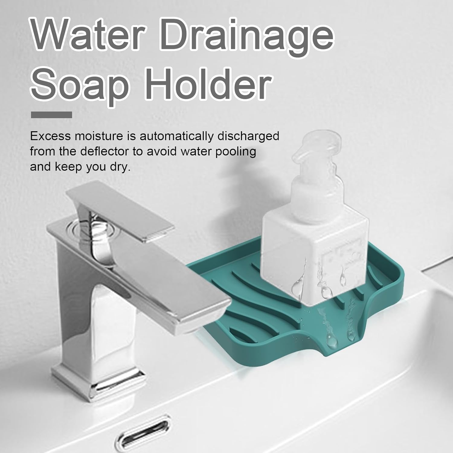 Curfair Soap Dish Black with Suction Cup and Quick Dry Design