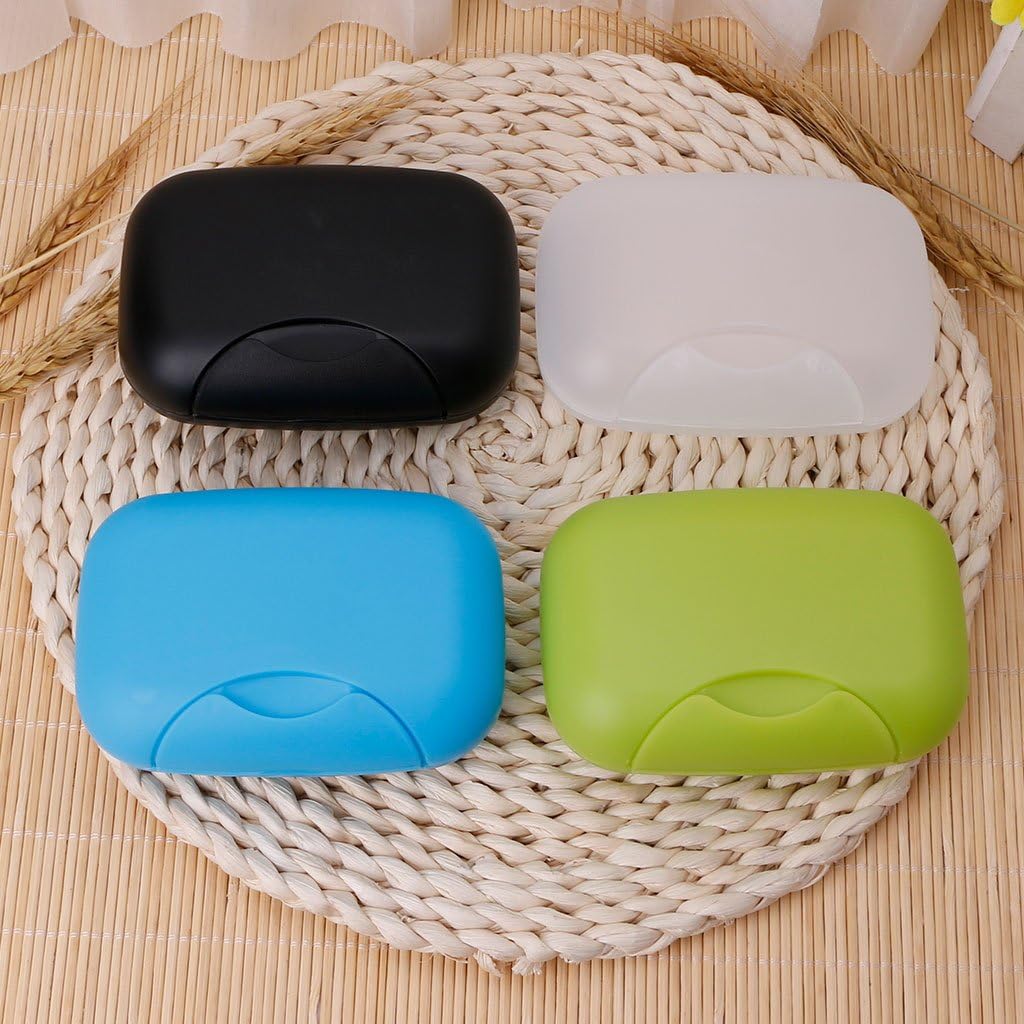 ZIRANU Travel Soap Dish Holder for Bathroom Shower Kitchen