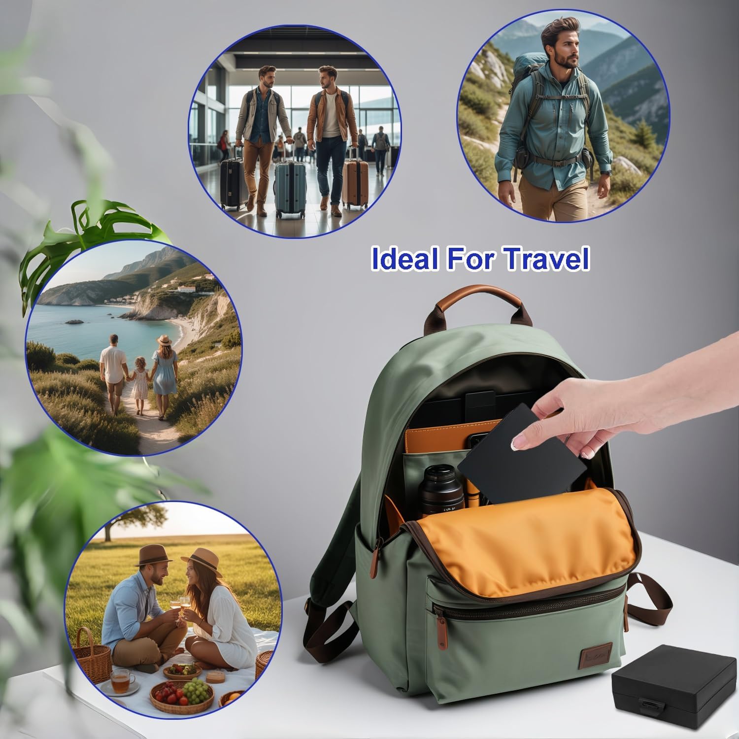 Elimeta Soap Holder 2 Pack - Waterproof Travel Case with Lid