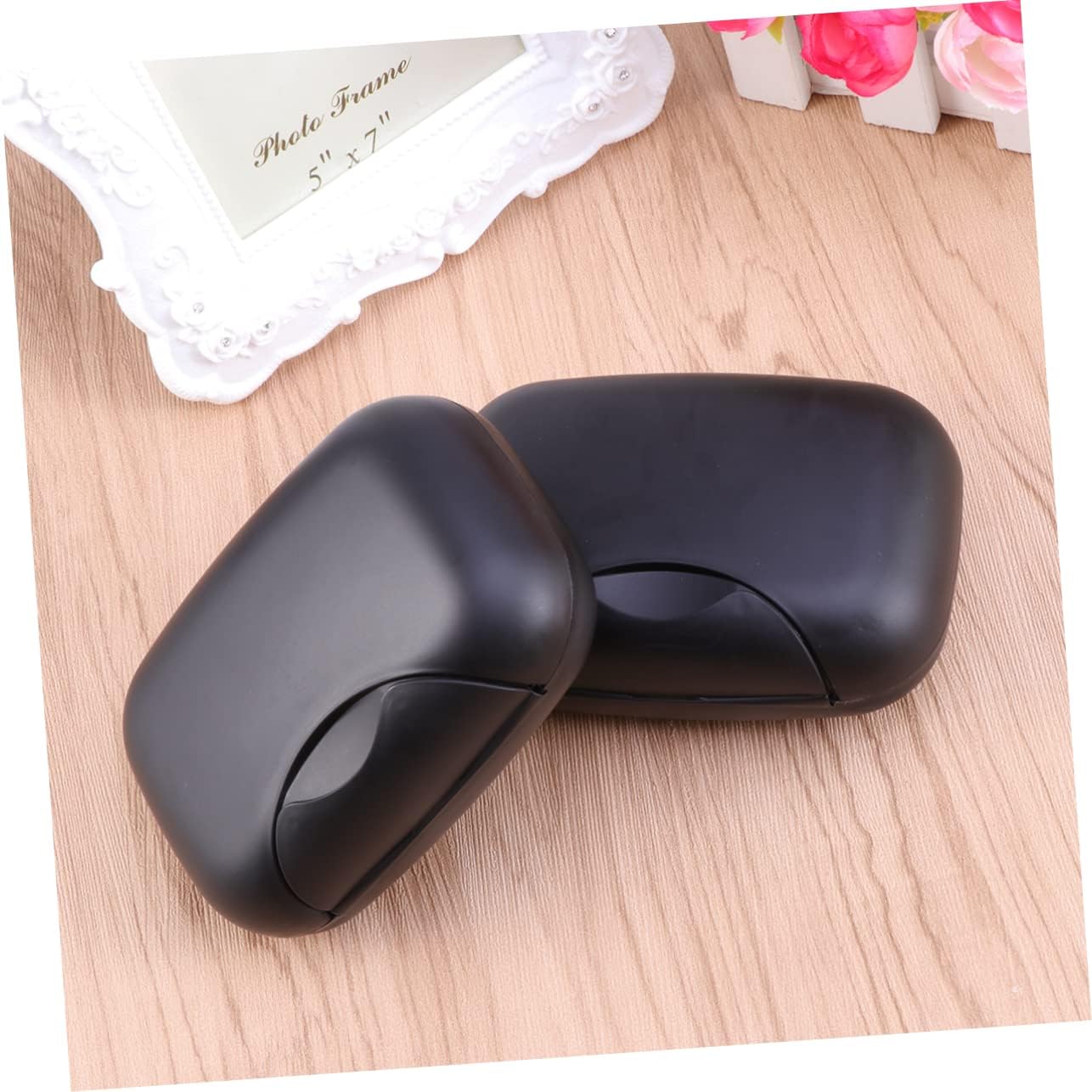 Zerodeko Portable Leakproof Soap Dish with Lock Black