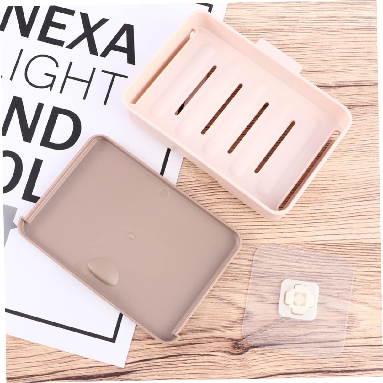 WESIEVYA Wall-Mounted Soap Dish Khaki