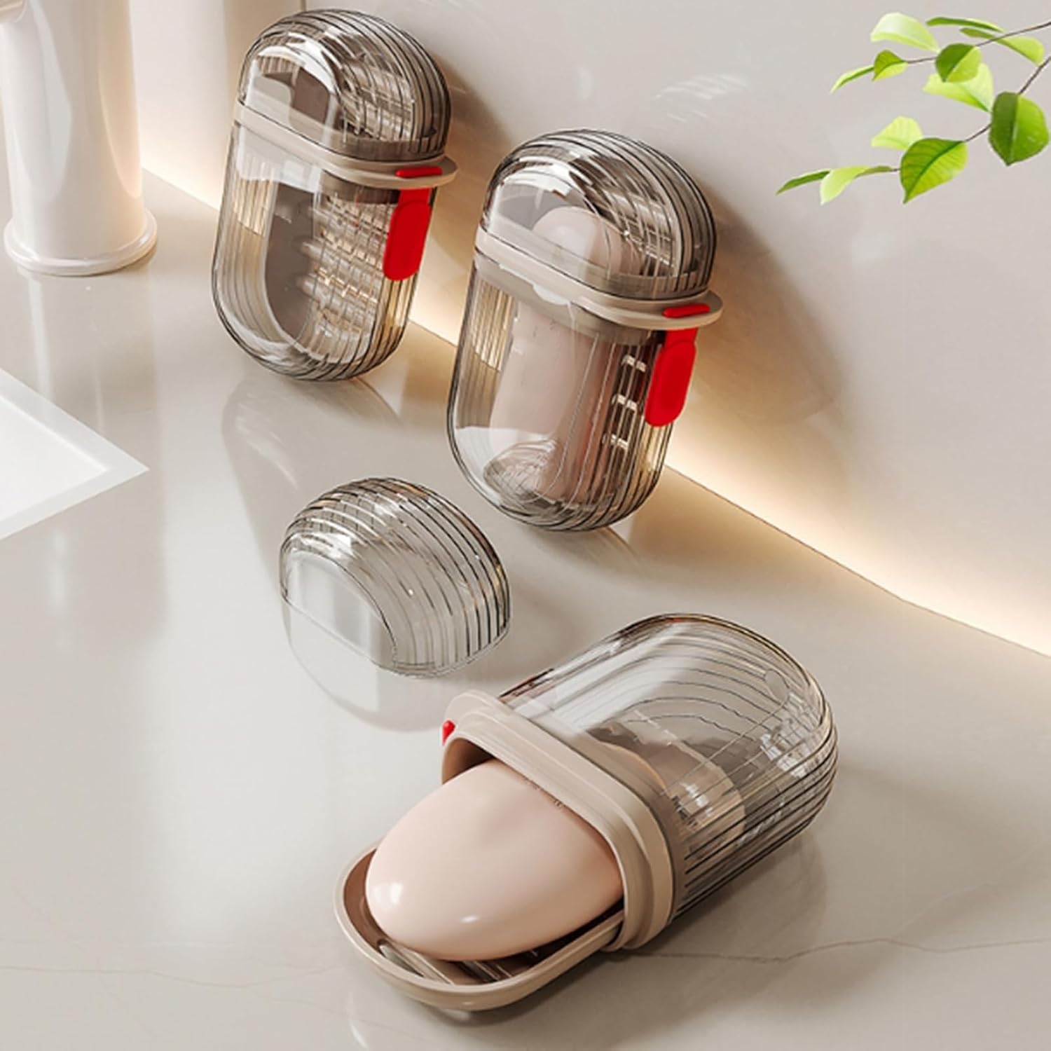 Loyliawa Soap Dishes with Drainage and Lock Design