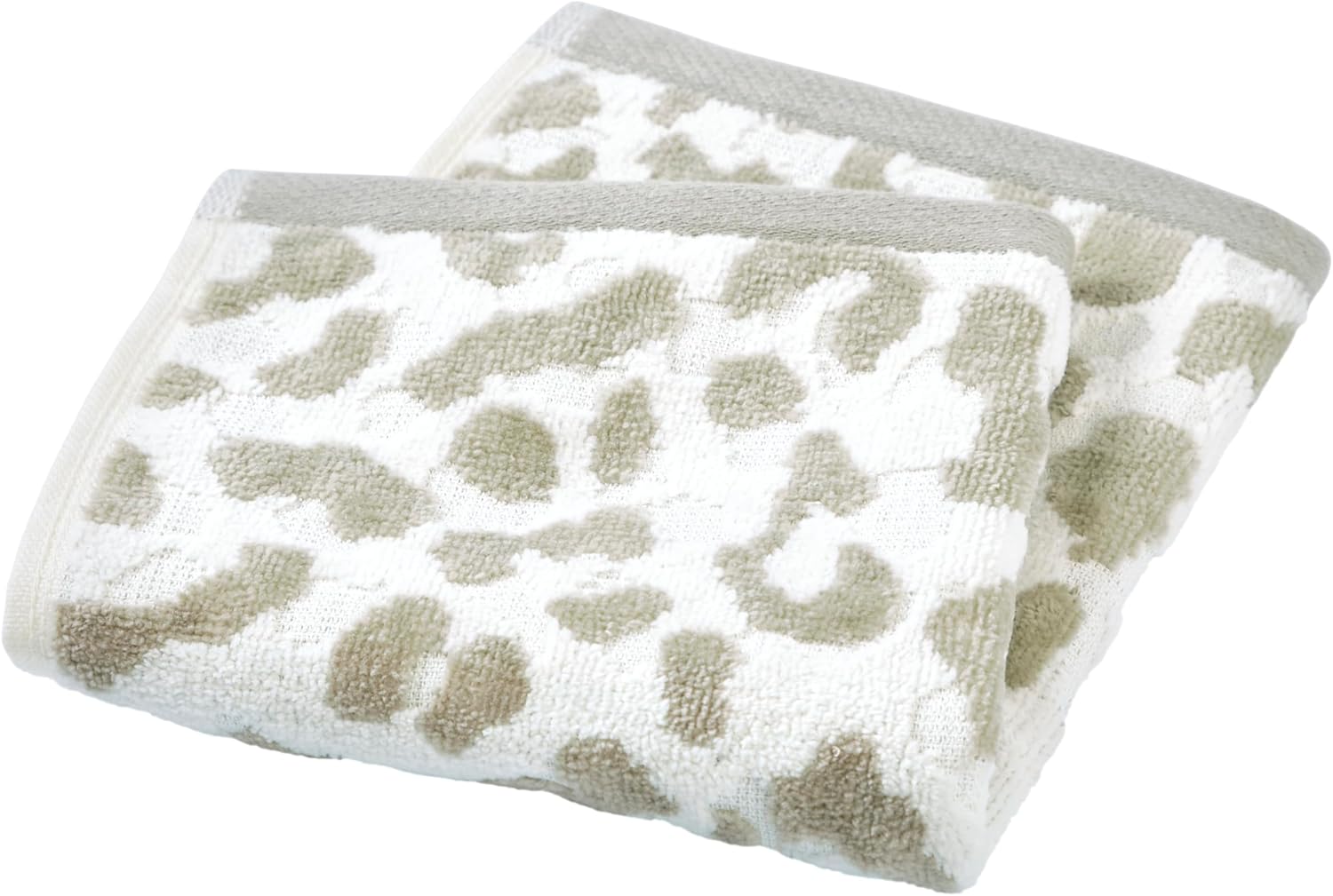 Leopard Print 3-Piece Bath Towel Set Tan