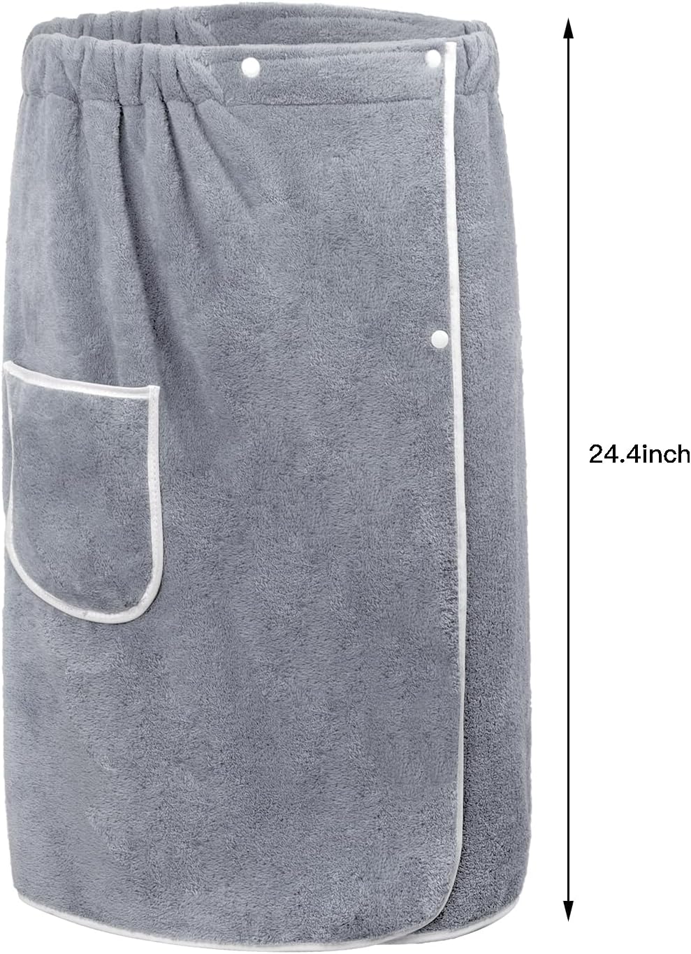 PURFUN Men Boys Adjustable Bath Towel with Elasticated Band