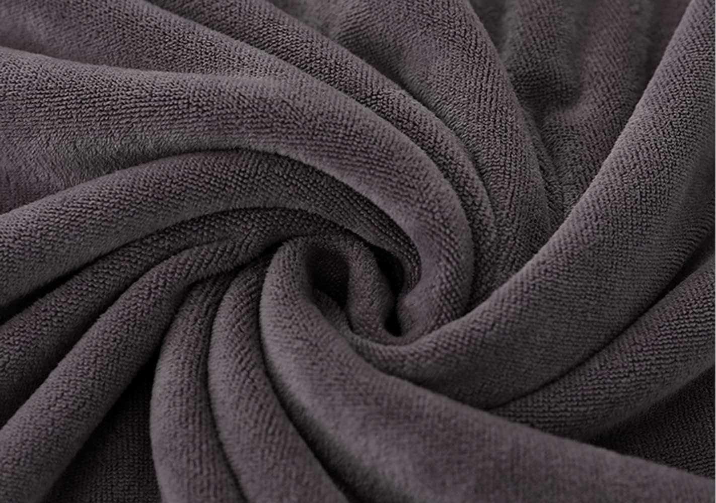 MYLSMPLE Microfiber Bath Towel Extra Large Grey