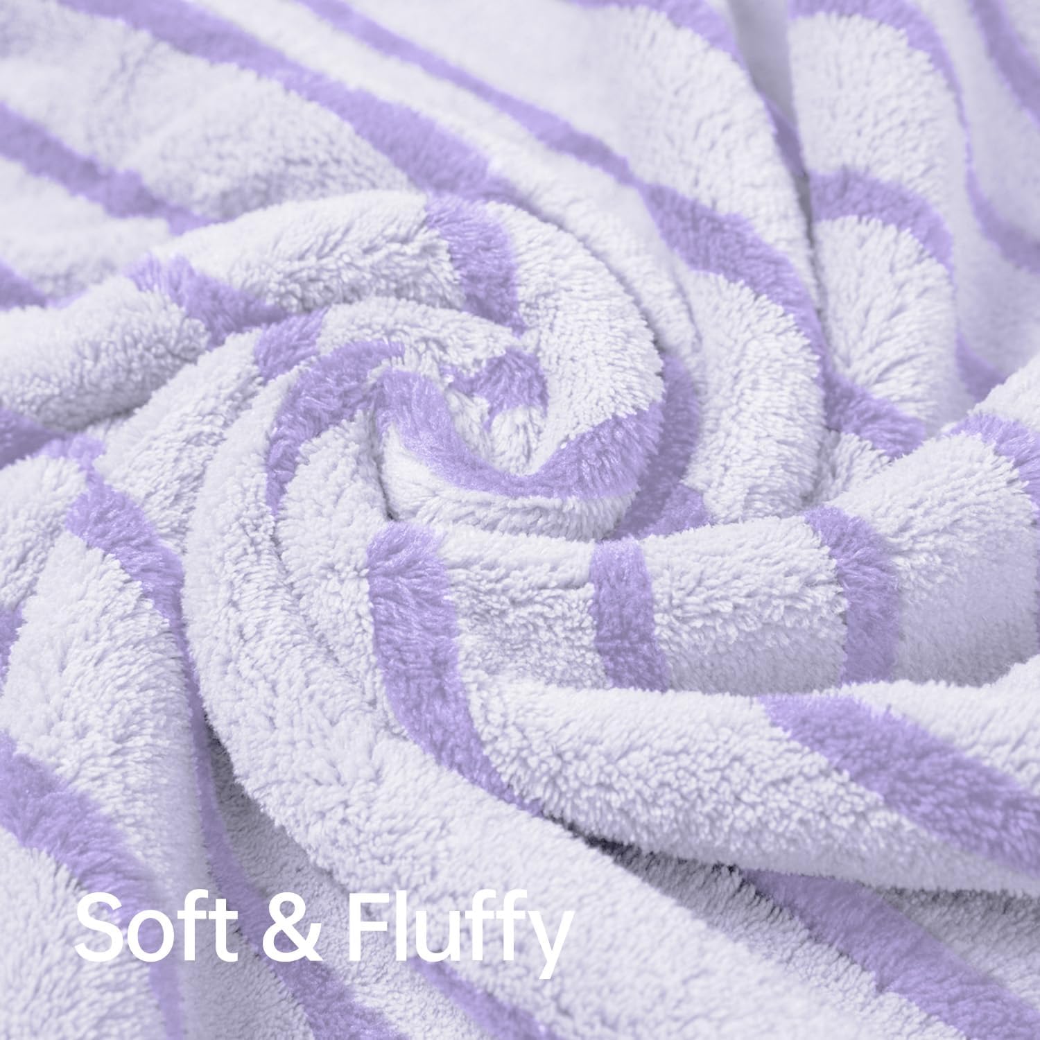 Mistyrose Bath Towels Set 4-Pack Purple 35x70 Microfiber