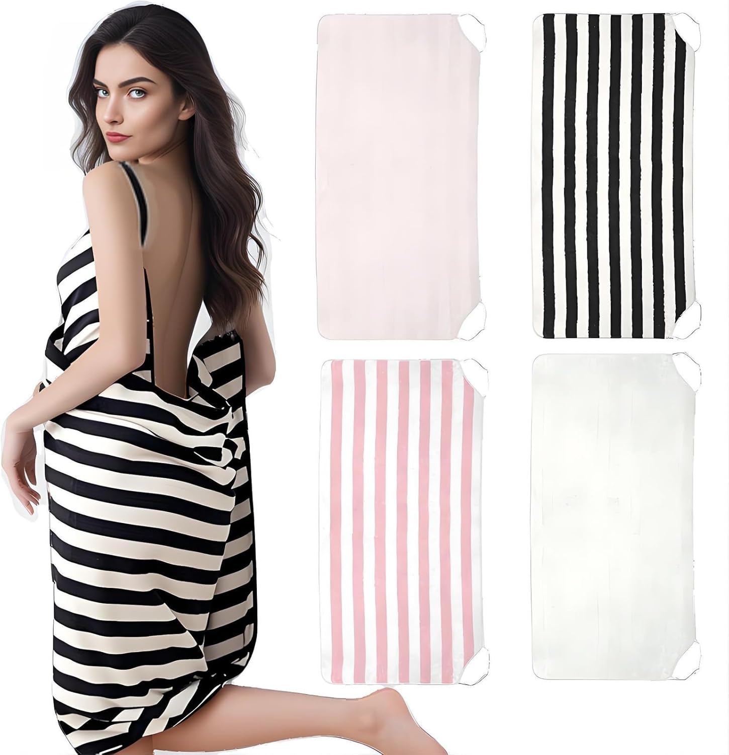 Bath Towel with Straps for Women Girls Wearable Halter Wrap