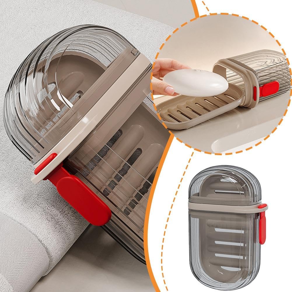 ZHOSXRC Travel Soap Case with Lid - Portable and Waterproof