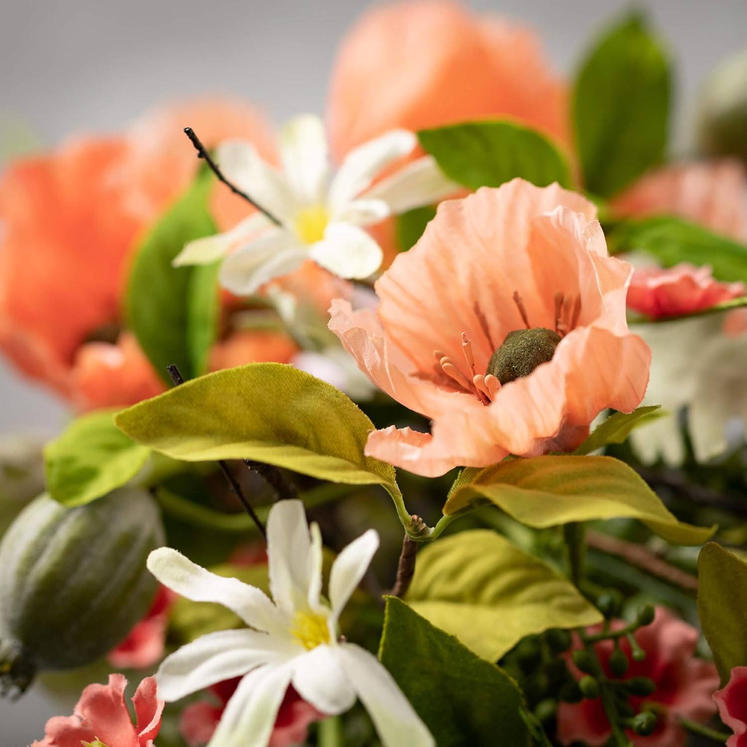 The Bridge Collection Summer Poppy Candle Wreath 1