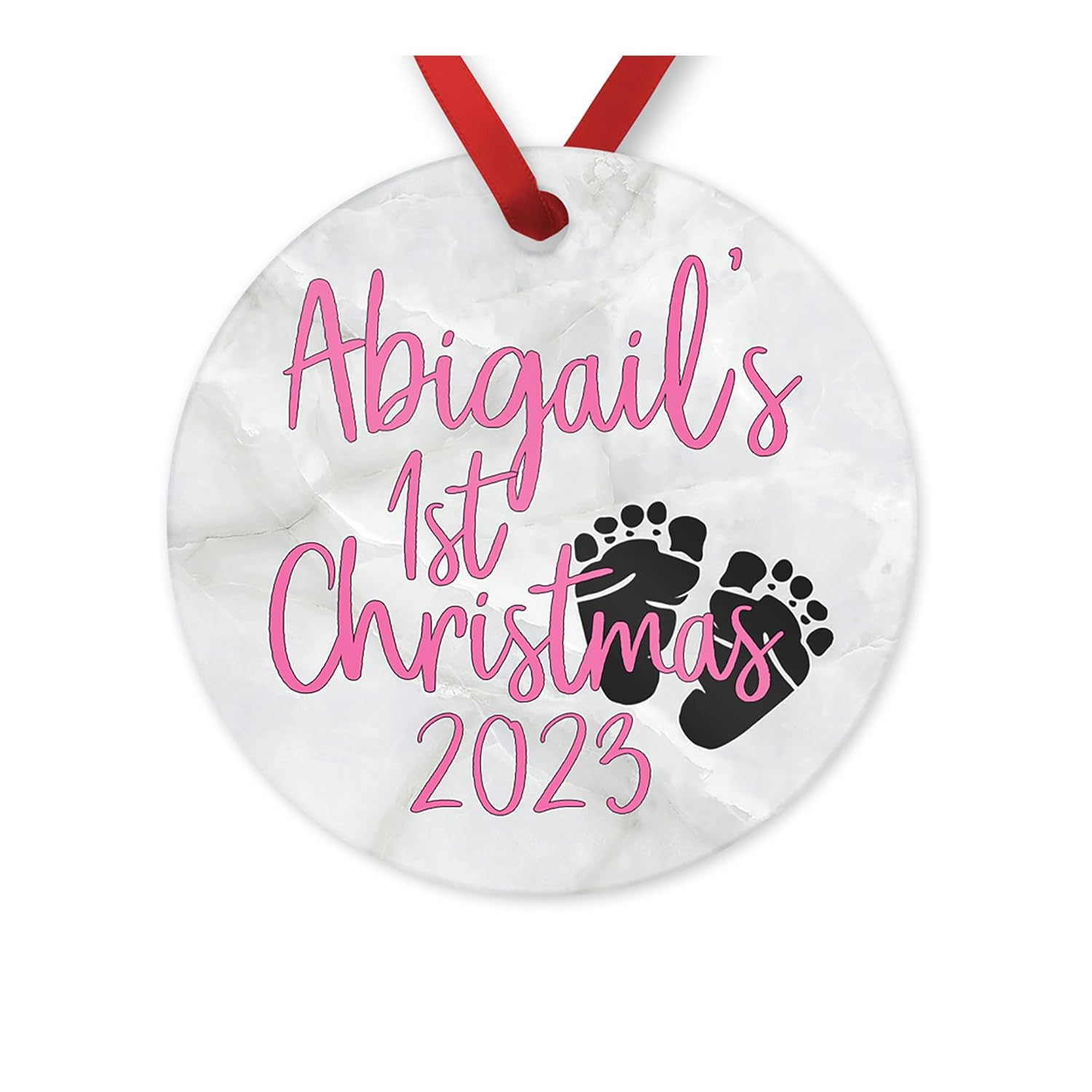 Personalized Baby 1st Christmas Ornament 2023 Handmade 1