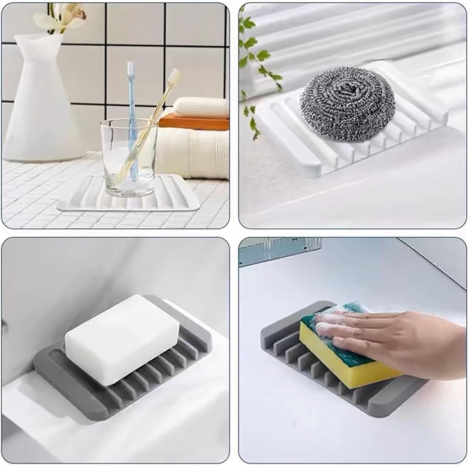 Loyliawa Soap Dish Foldable Twist Resistant