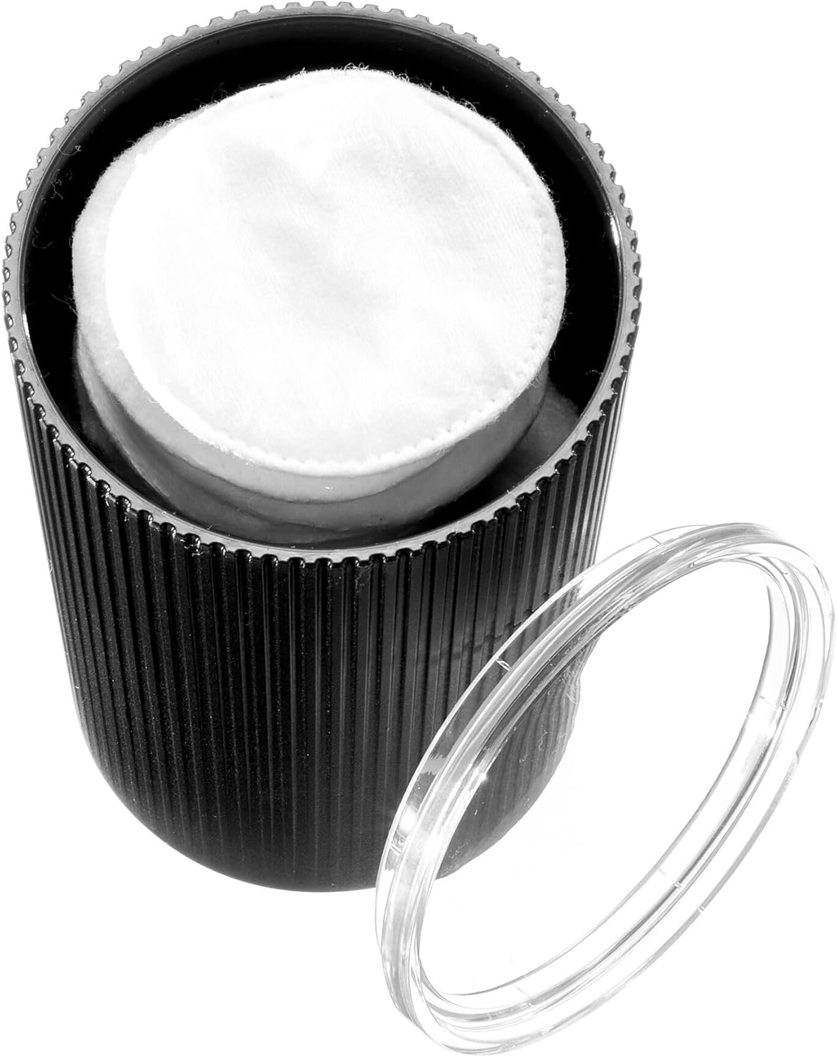 InterDesign iDesign Small Bathroom Storage Canister - BlackClear