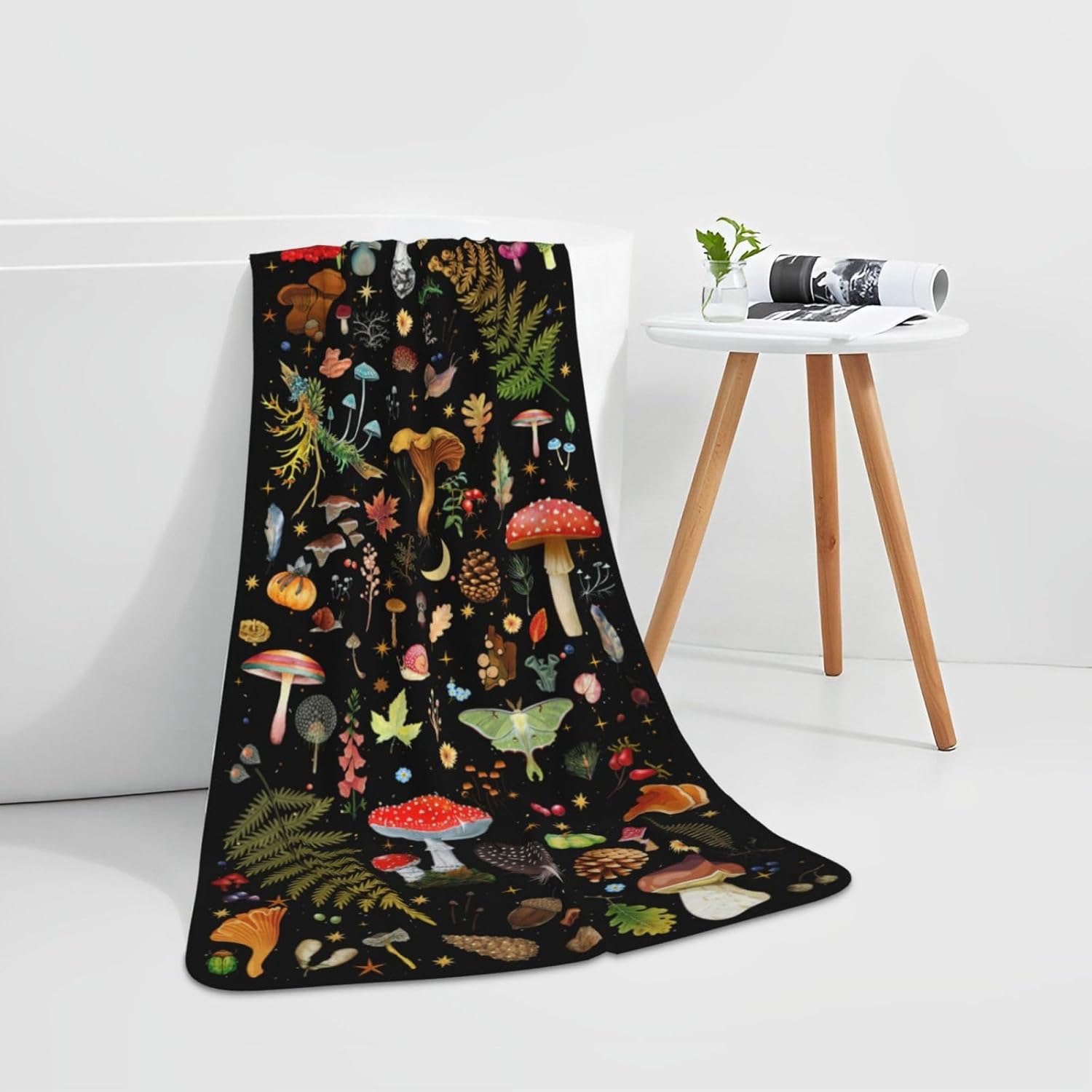 YETOUTOU Mushroom Bath Towels Set