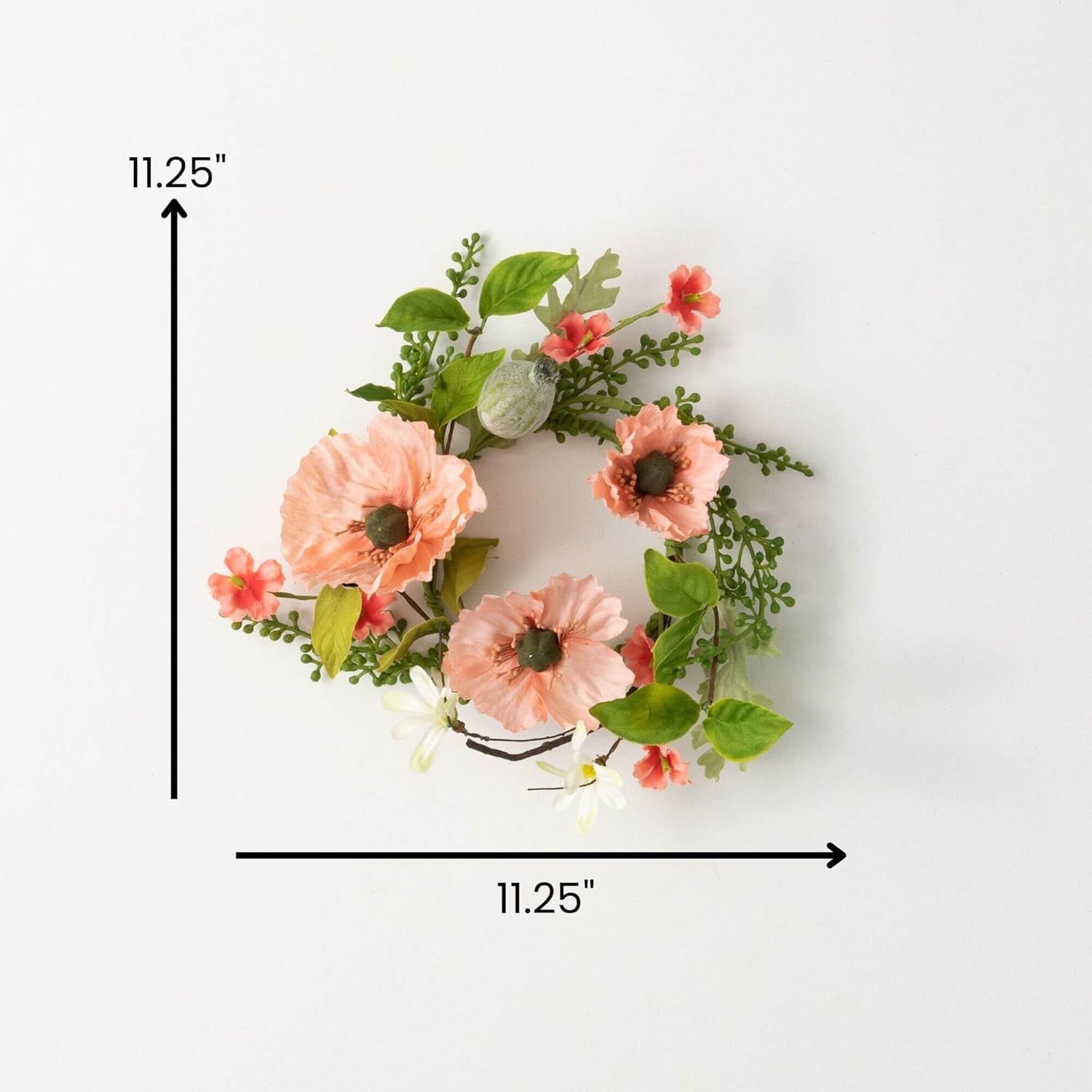 The Bridge Collection Summer Poppy Candle Wreath 1
