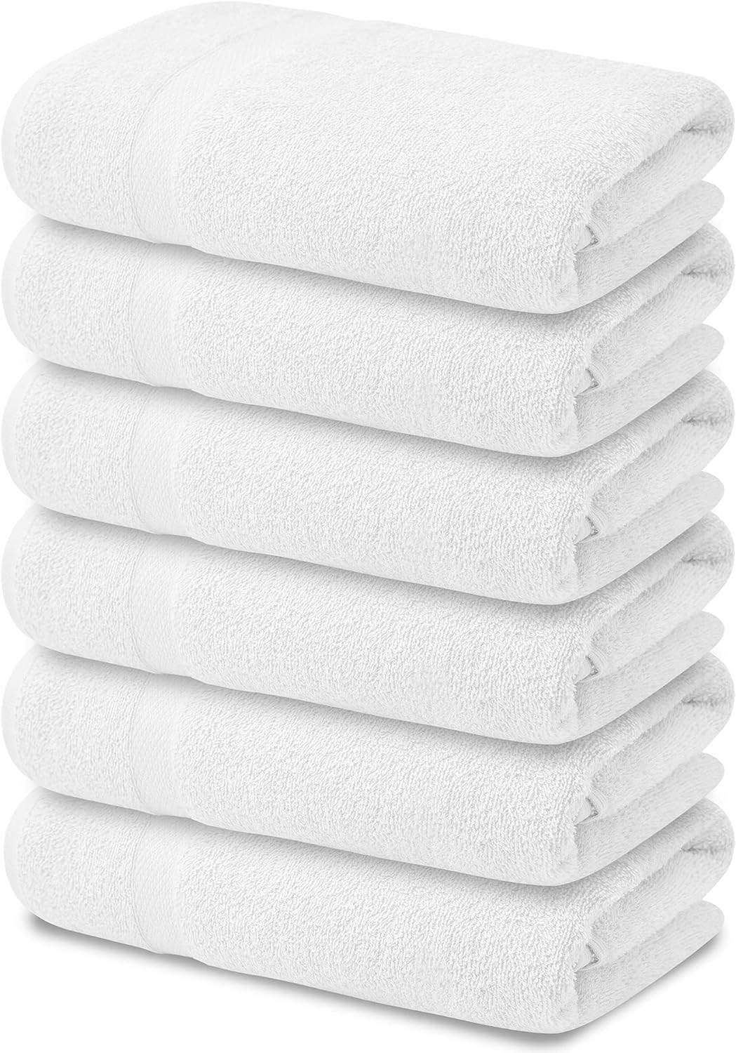ARC HOME 100 Cotton Bath Towels Pack of 6