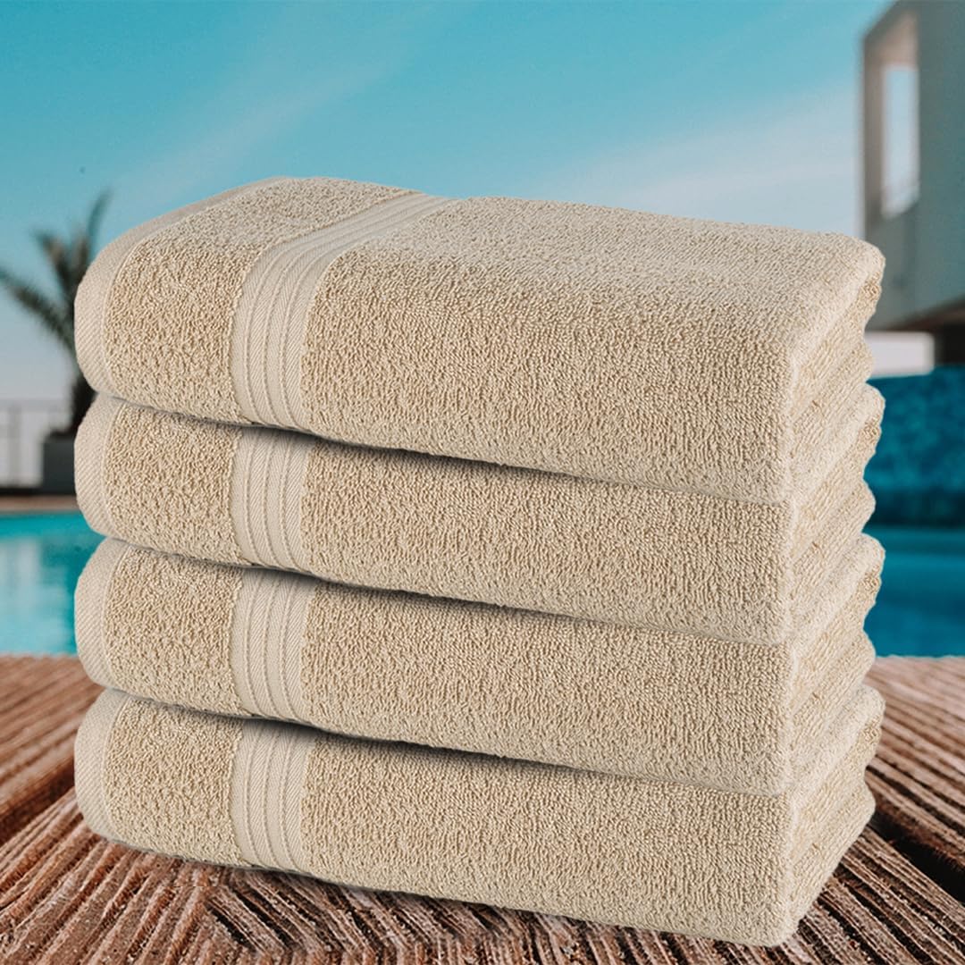 Textila Bath Towels - 27x54 Inch Pack of 4 1