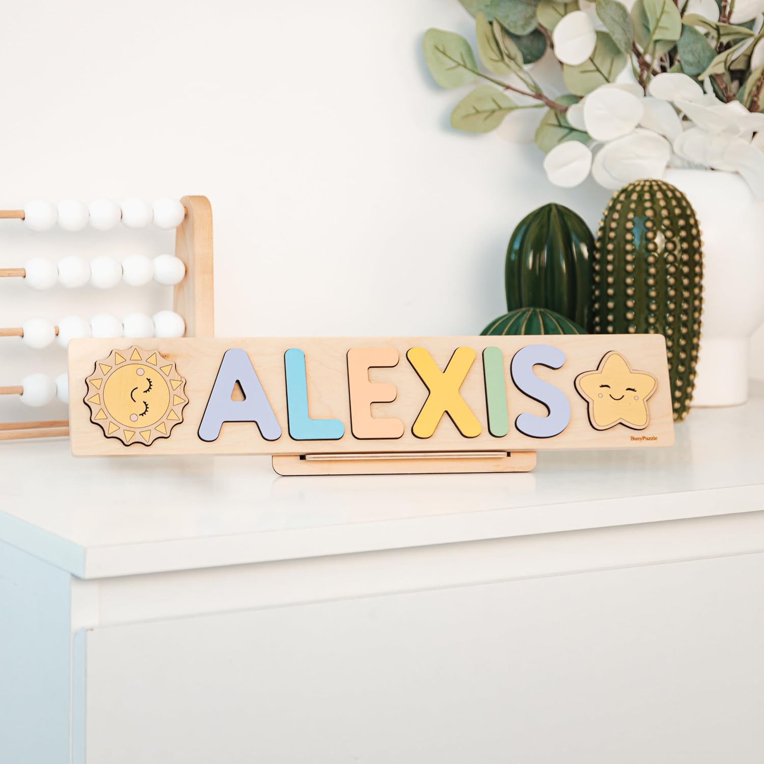 Personalized Wooden Name Puzzle with Engraving