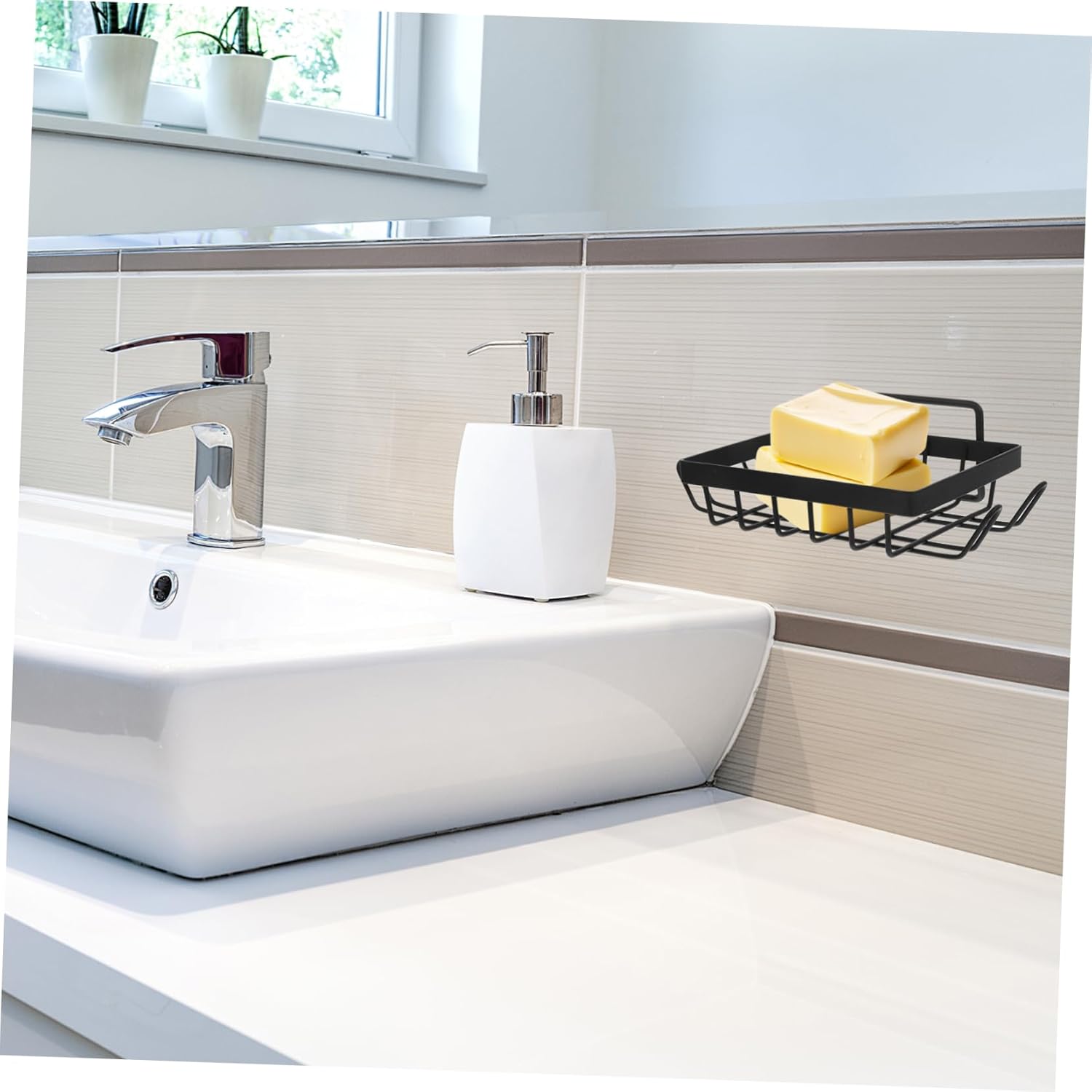 PRETYZOOM Wall Mounted Soap Holder Suction