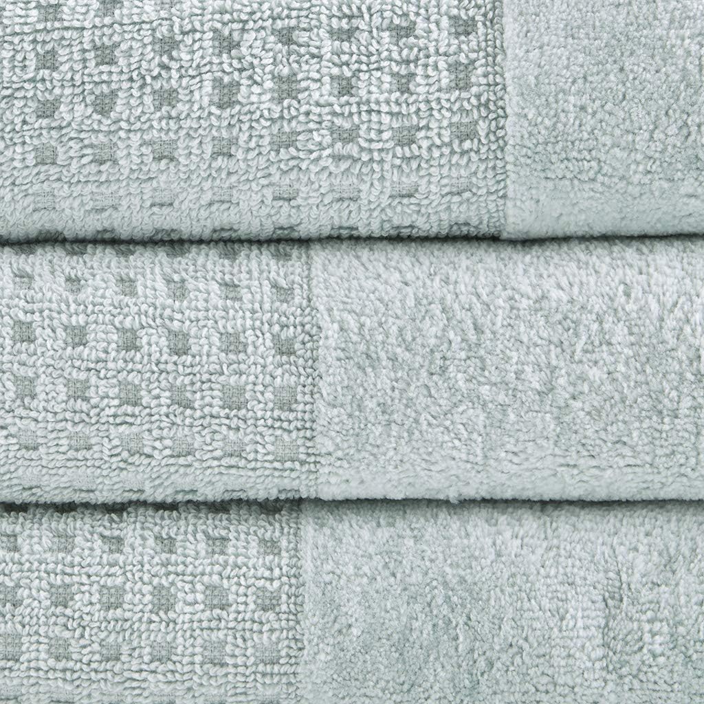 Madison Park Spa Waffle Cotton Towel Set 6 Piece