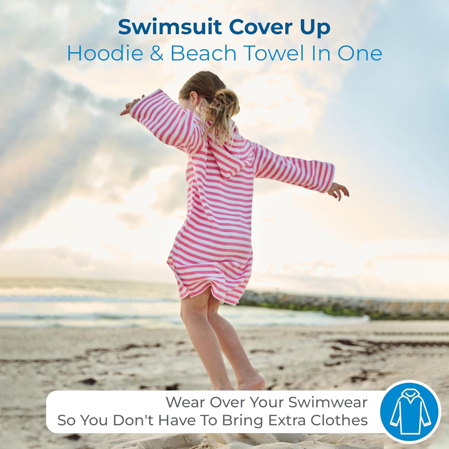 SAMMIMIS Kids Hooded Bathrobe and Swim Cover Up