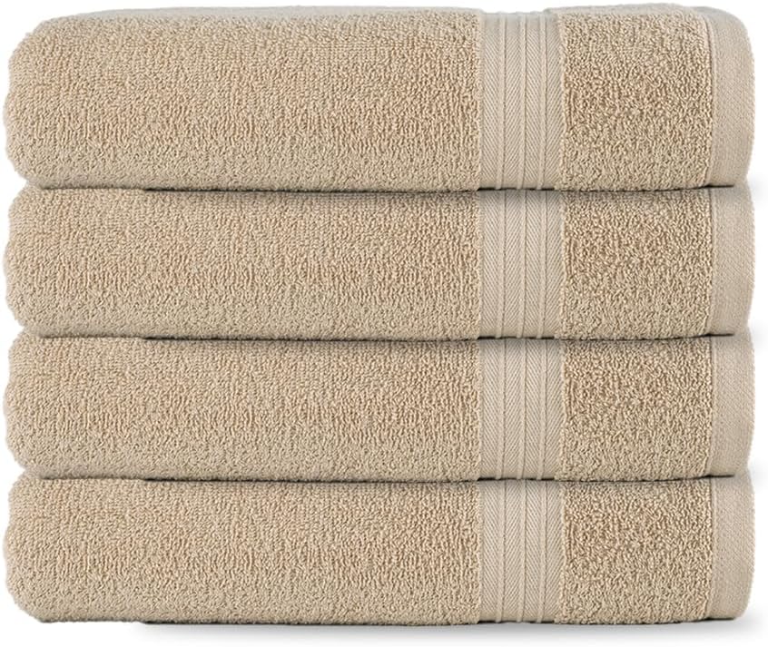 Textila Bath Towels - 27x54 Inch Pack of 4 1