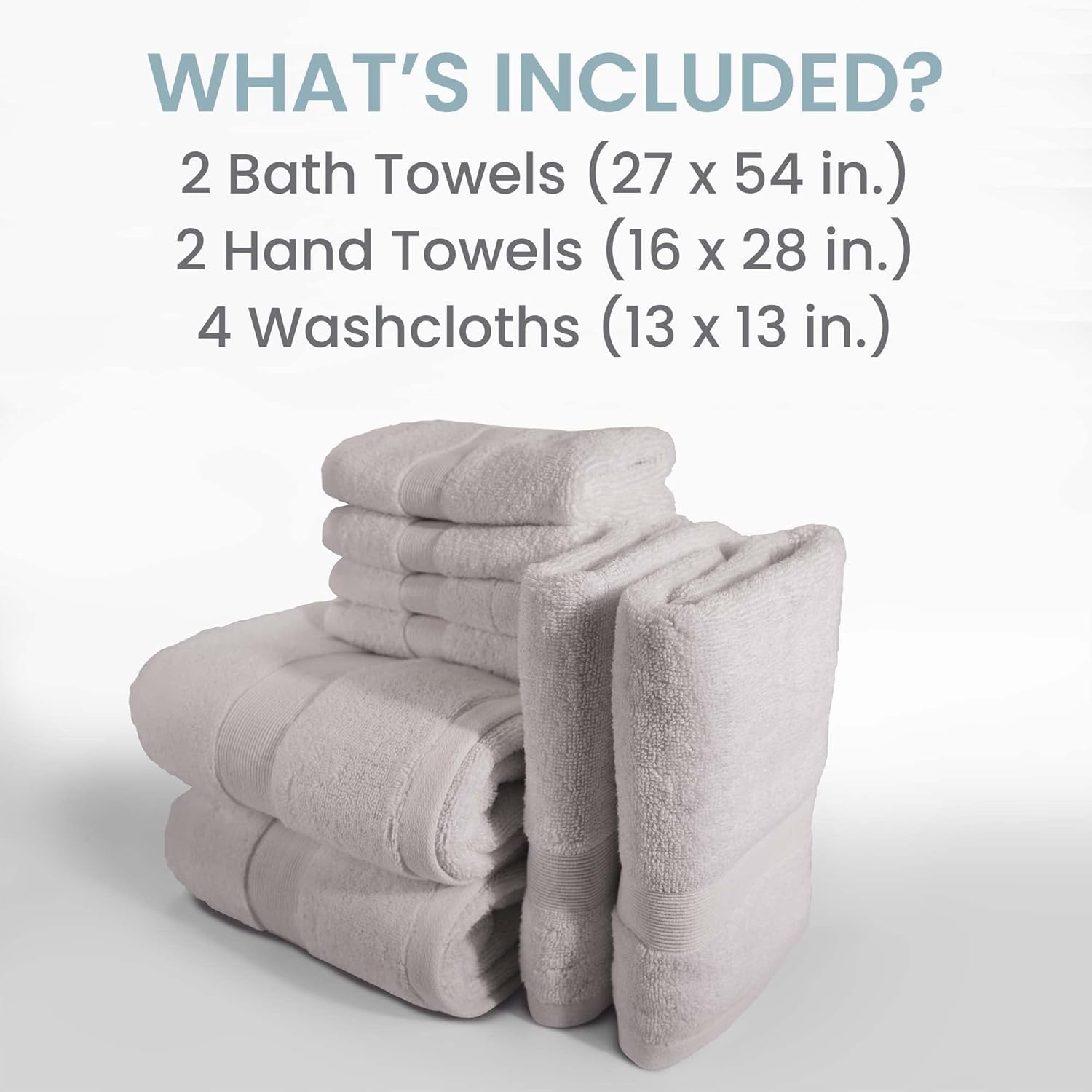 Bennett Shea 8-Piece Luxury Bath Towel Set 1
