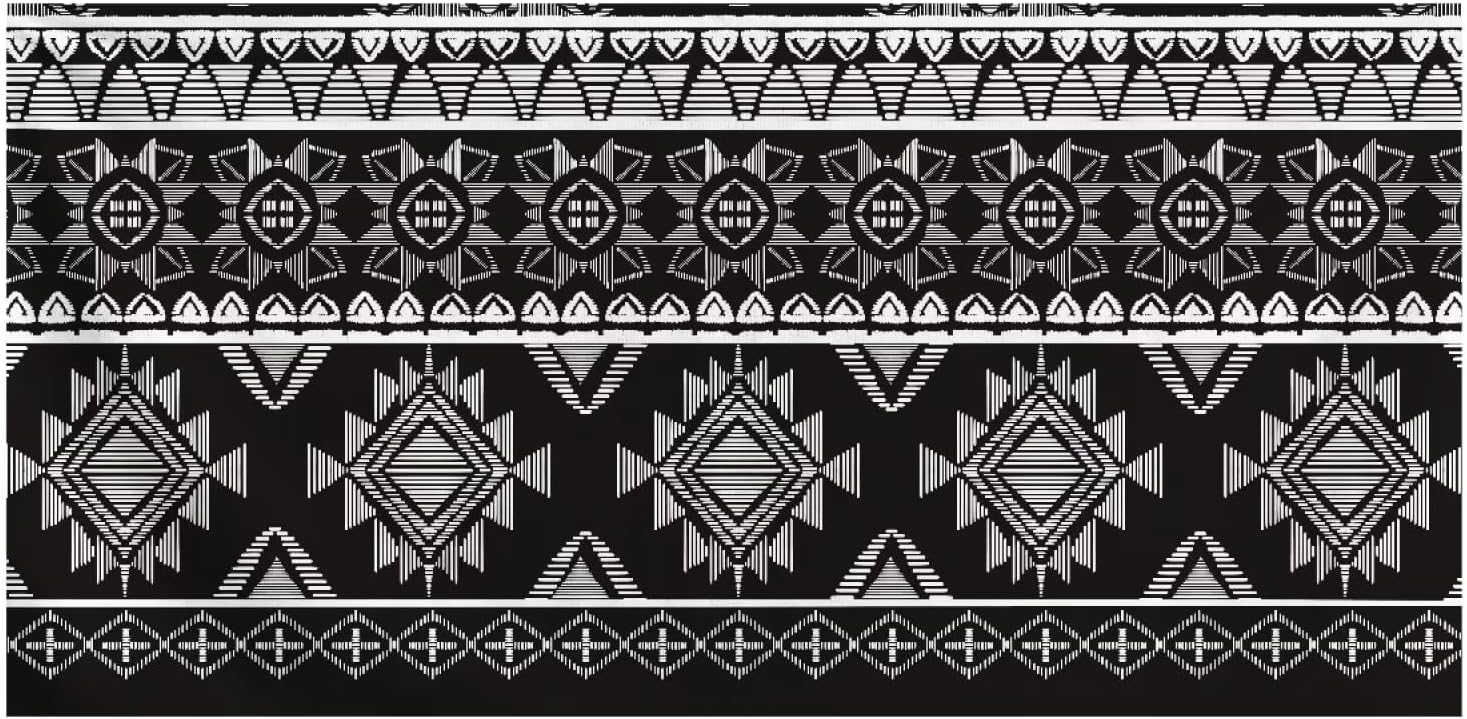 Glomenade Grey Aztec Beach Towel for Adults