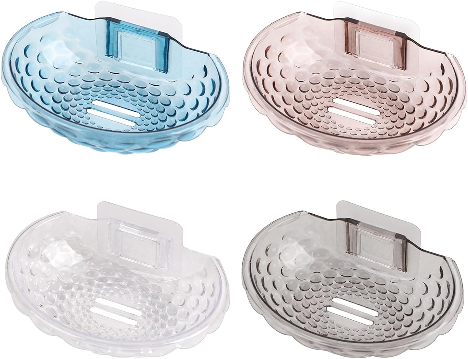 Wall Mounted Soap Holder No Drilling Self Adhesive Bath Organizer