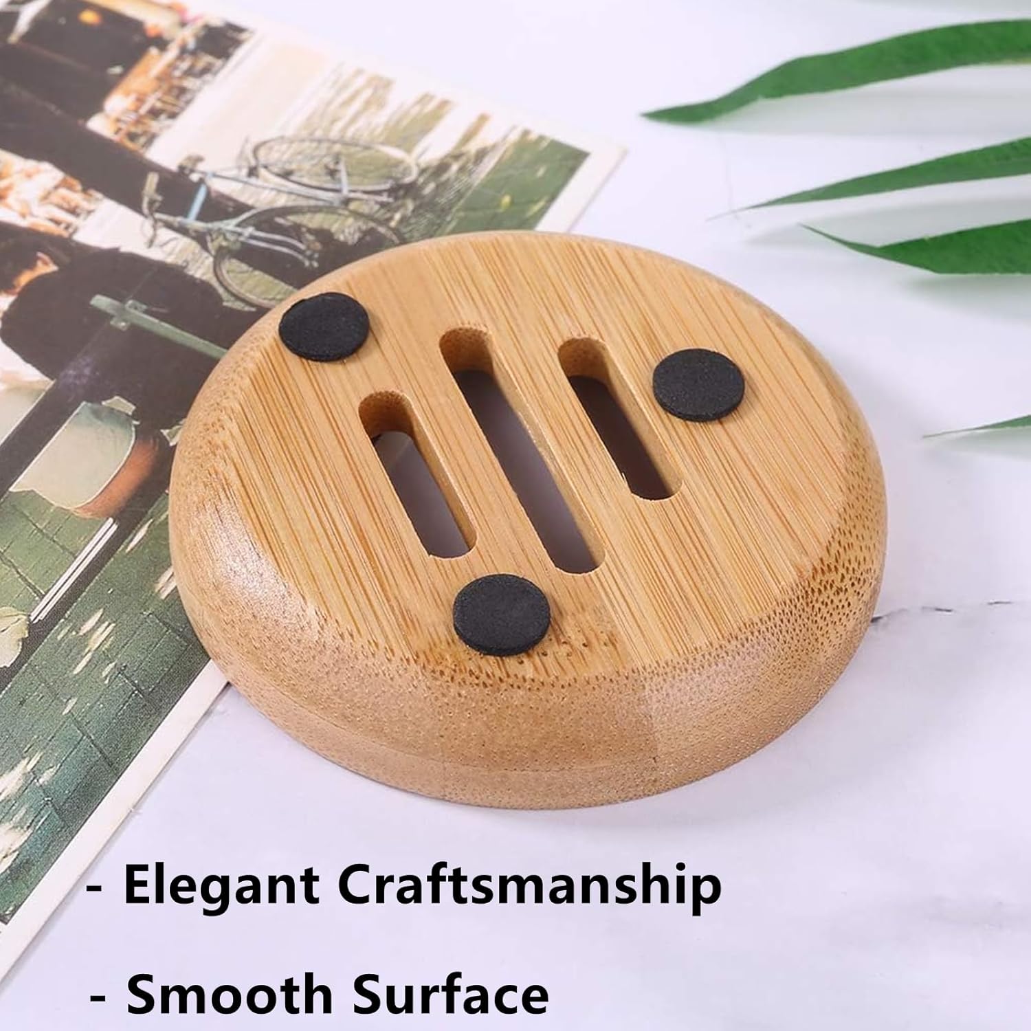Wooden Soap Dish Holder for Bathroom 1