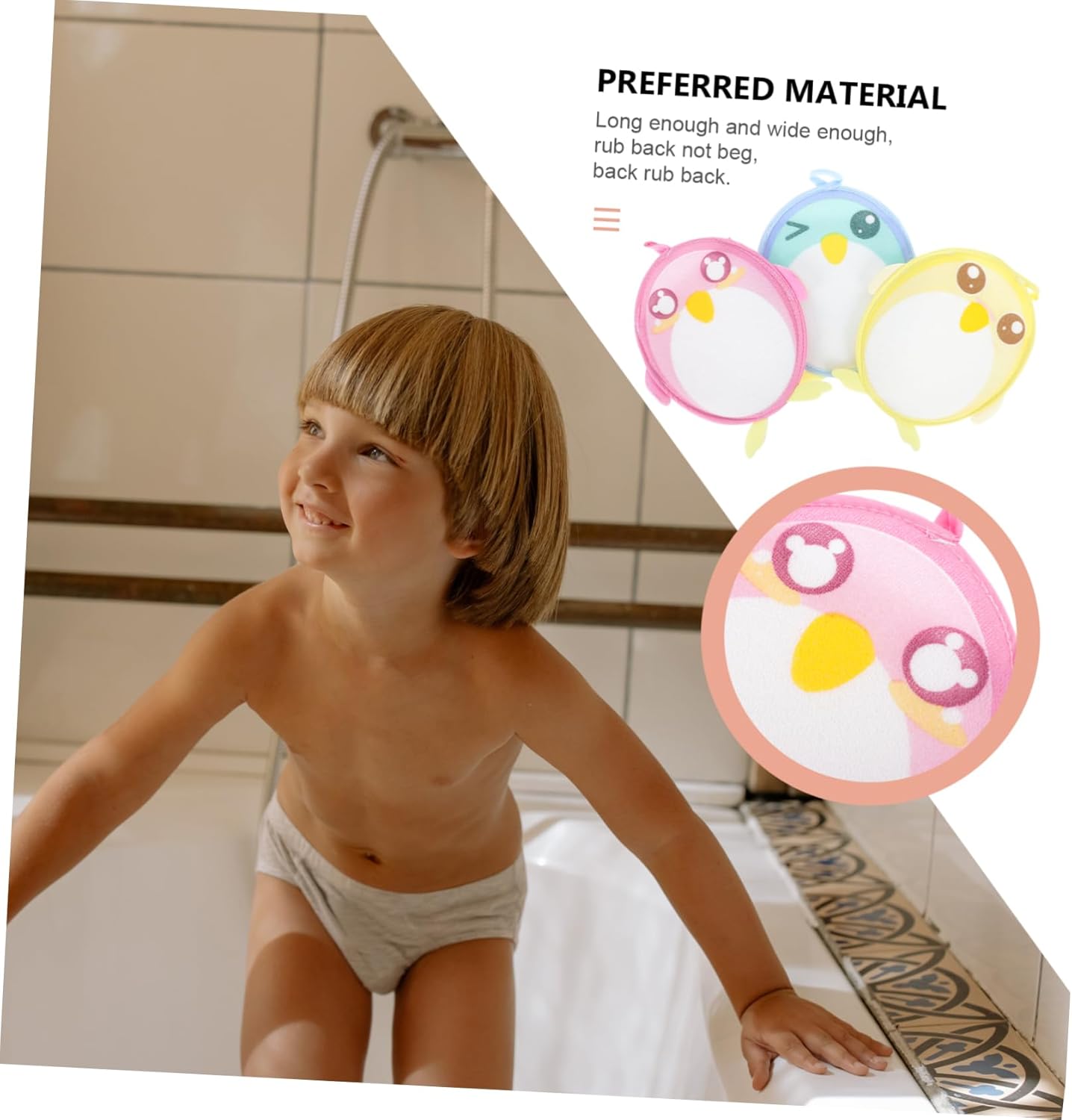 Healeved 3pcs Foaming Bath Towel Set