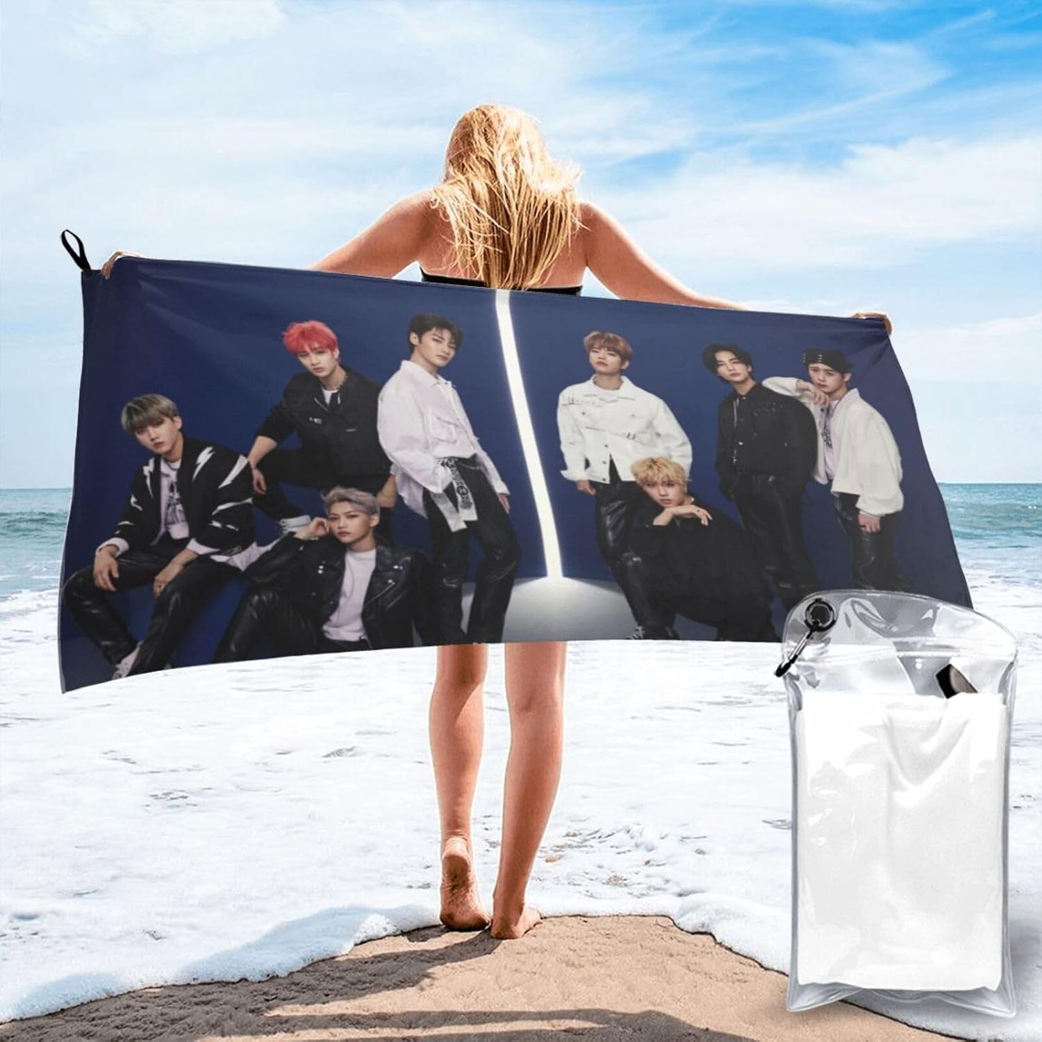 Stray Music Kids Microfiber Bath Towel - Lightweight Thin 315x63 Inch
