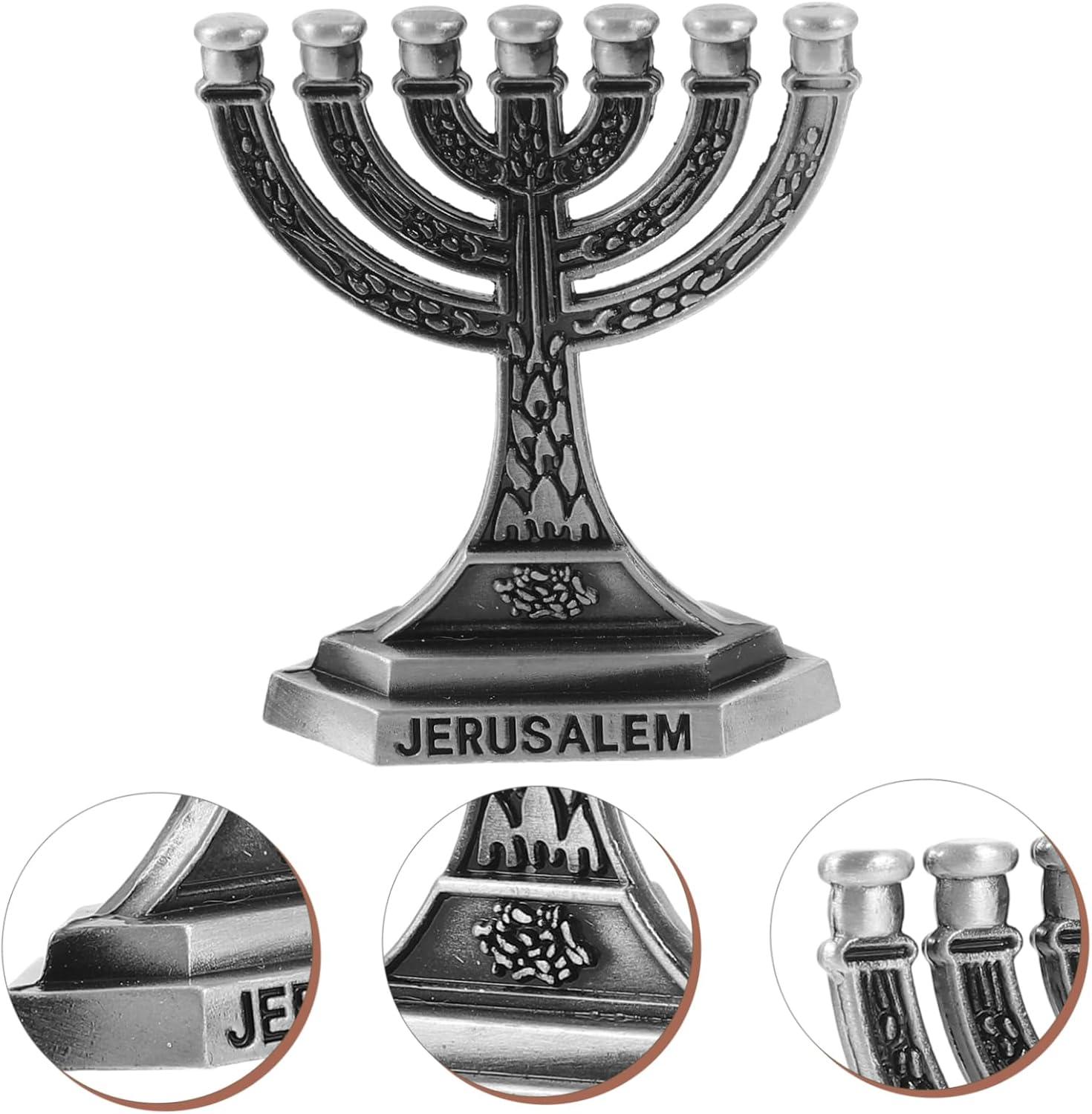 Retro Zinc Alloy Candlestick Holder for Taper Candles